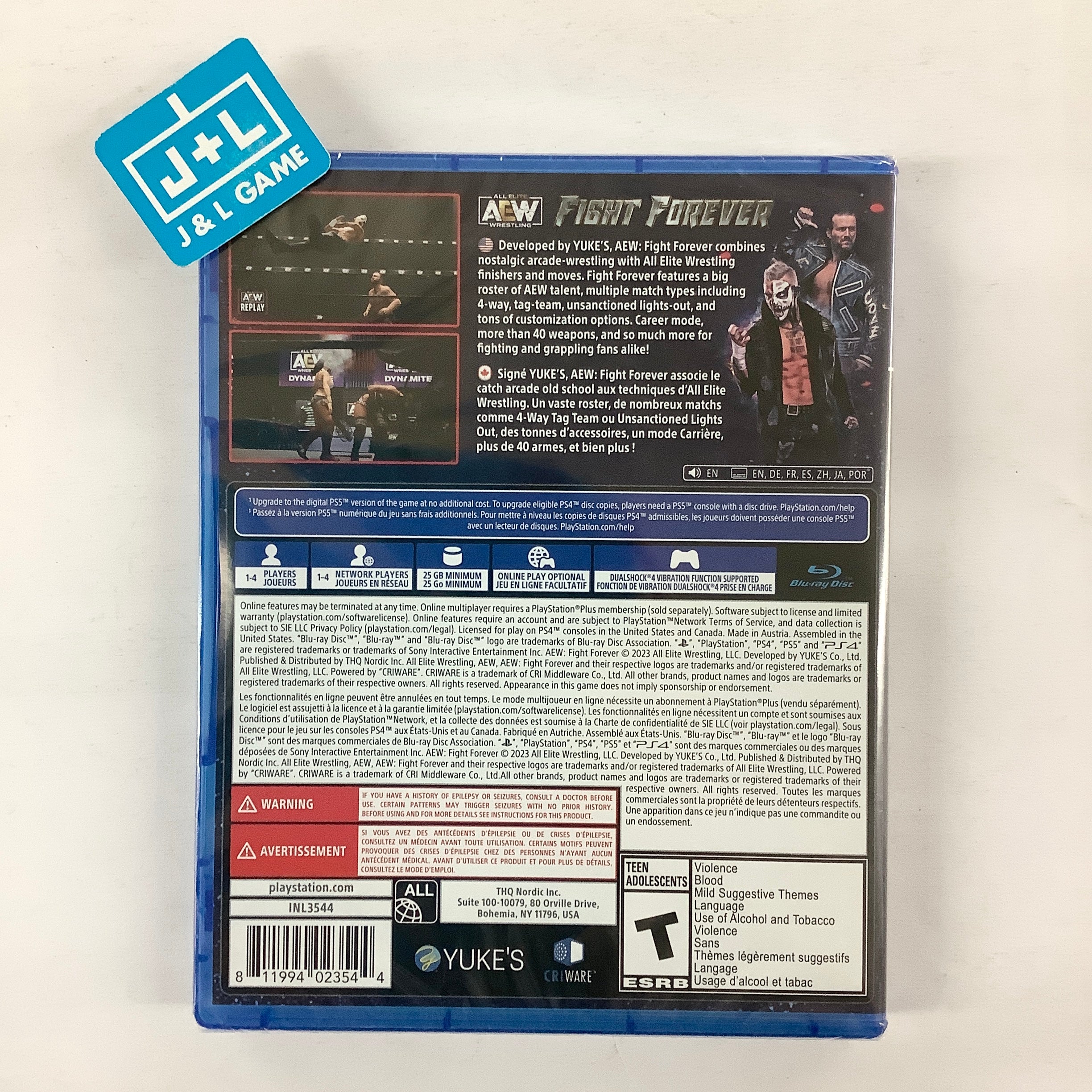 PS4ソフトAEW: Fight Forever(ファイトフォーエバー) THQ Nordic Amazon.com: AEW: Fight Forever - PlayStation 4 : Thq Nordic