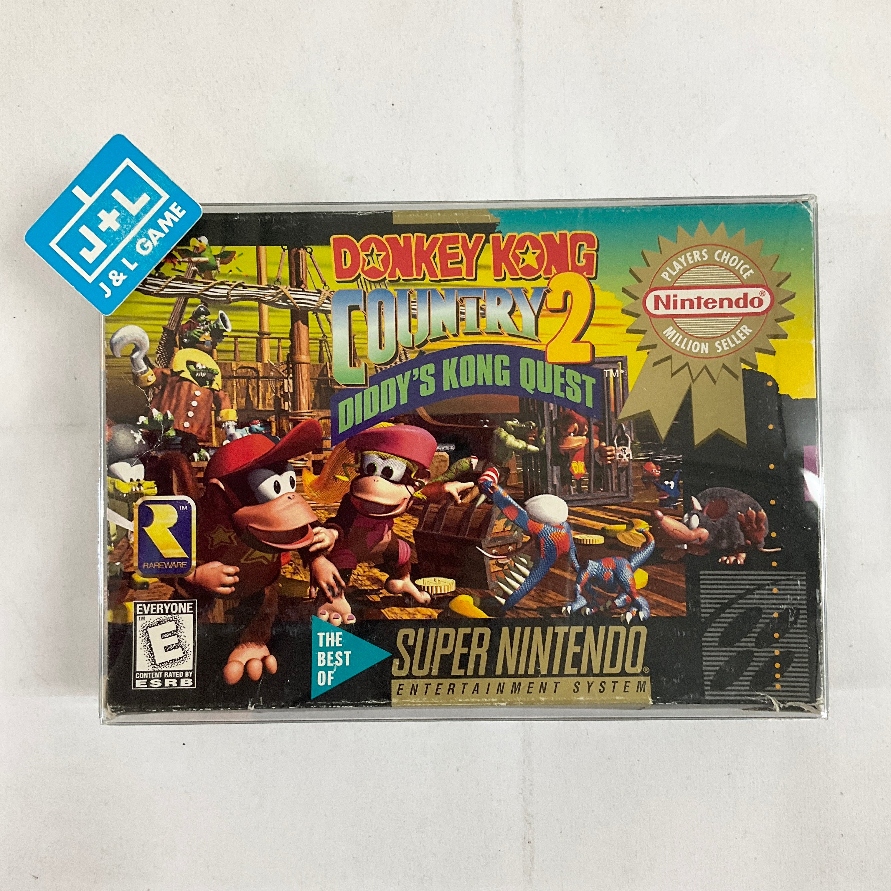 Donkey Kong Country 2: Diddy's Kong Quest (Player's Choice) - (SNES) Super Nintendo [Pre-Owned] Video Games Nintendo   