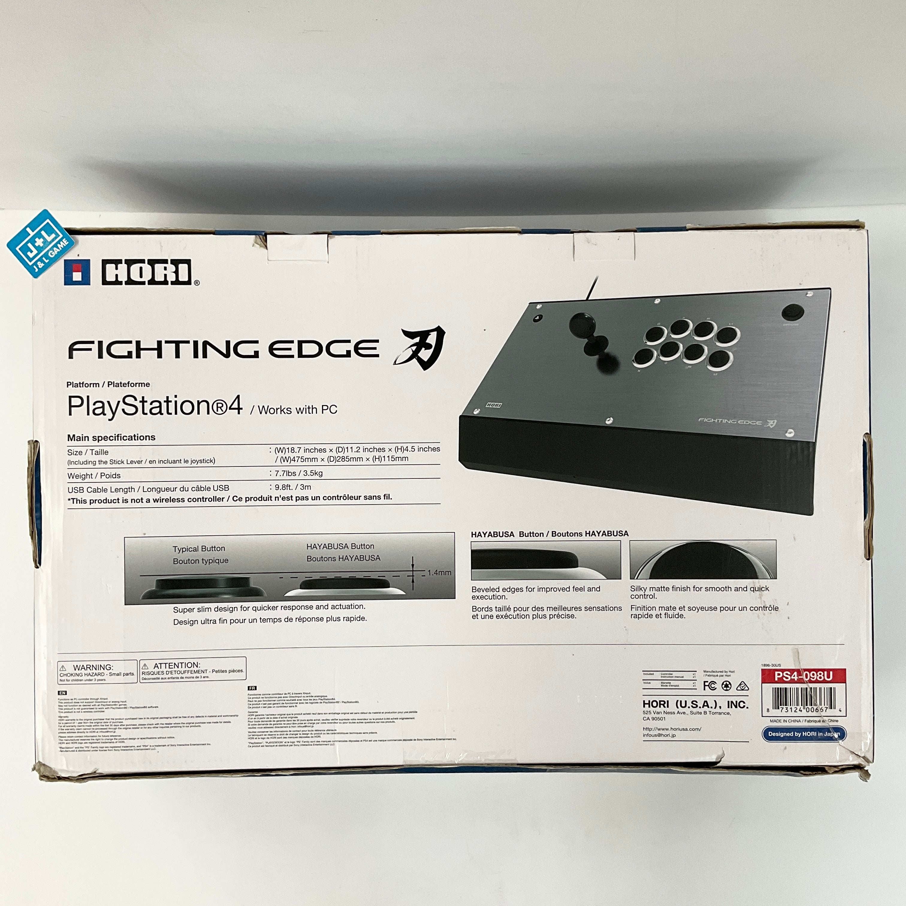 HORI Fighting Edge Arcade Fighting Stick - (PS4) PlayStation 4 [Pre-Owned] Accessories HORI   