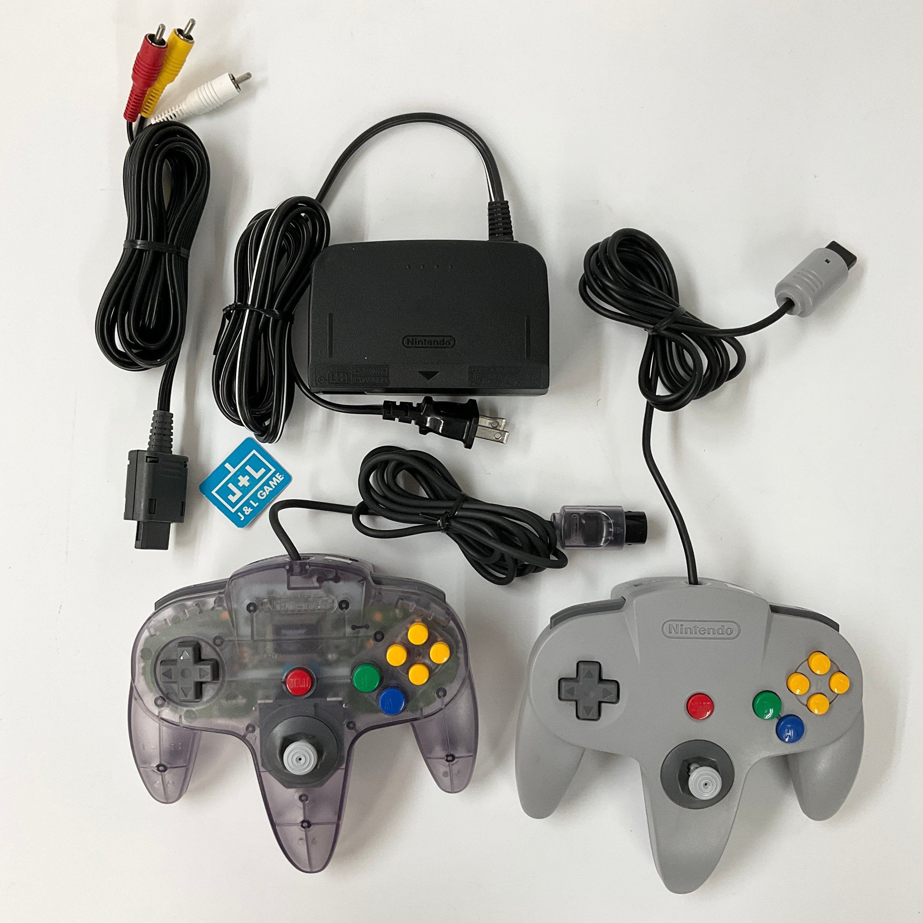 Nintendo 64 Hardware Console w/ Atomic Purple Controller (Black) - (N64) Nintendo 64 [Pre-Owned] Video Games Nintendo   