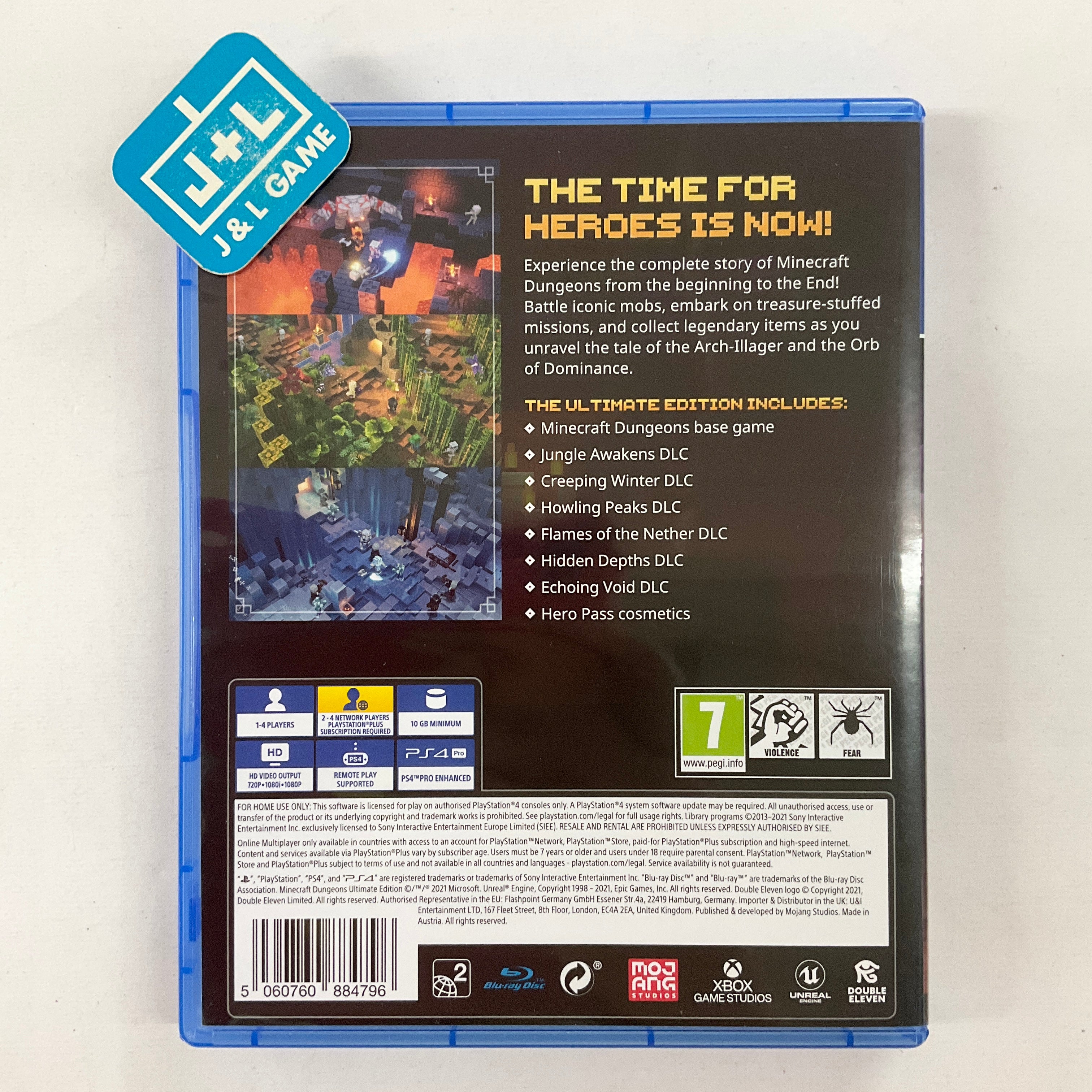 Minecraft Dungeons (Ultimate Edition) - (PS4) PlayStation 4 [Pre-Owned] (European Import) Video Games Mojang AB   