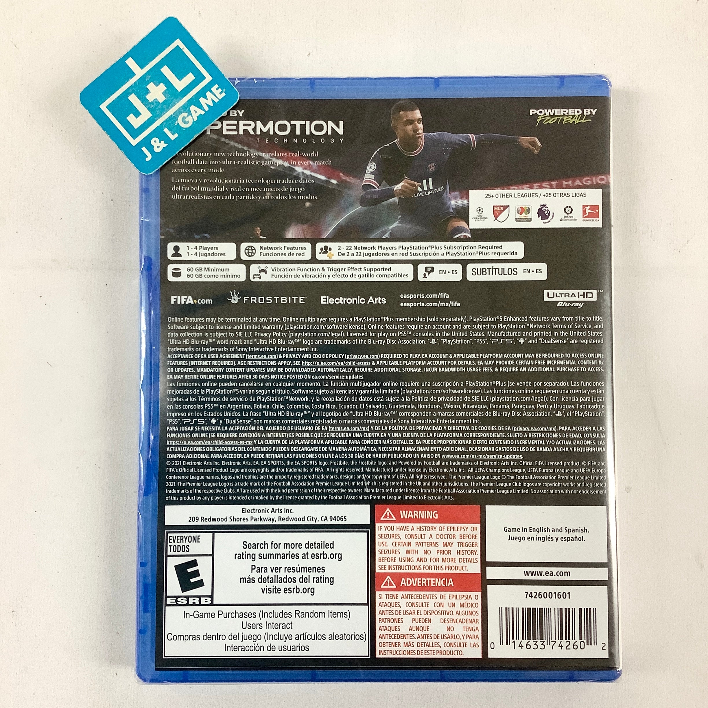 FIFA 22 - (PS5) PlayStation 5 Video Games Electronic Arts   