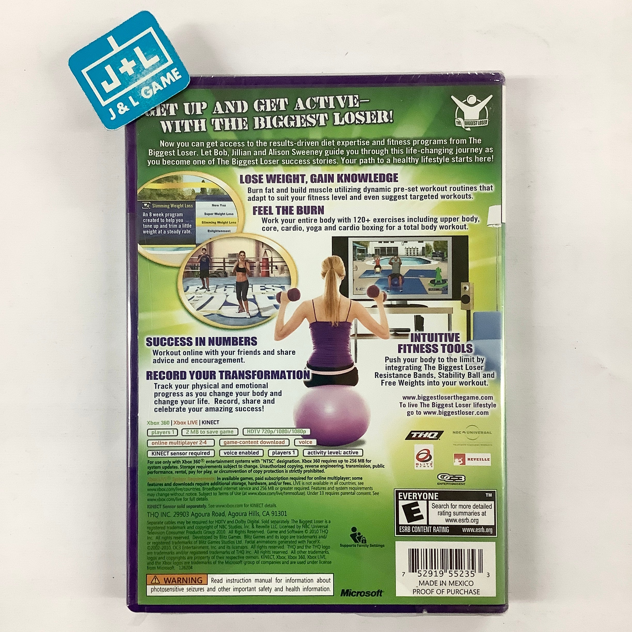 The Biggest Loser: Ultimate Workout (Kinect Required) - Xbox 360 Video Games THQ   