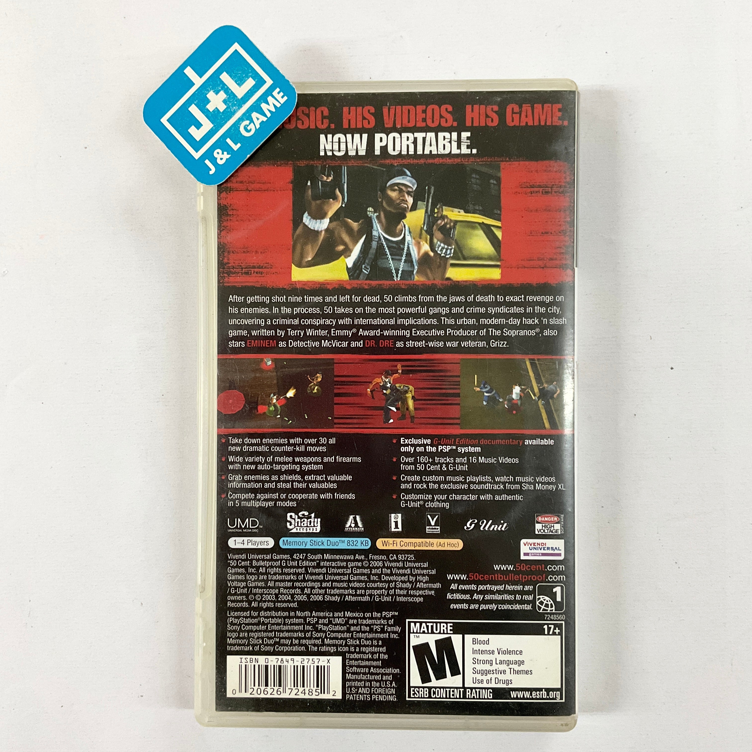 50 Cent: Bulletproof (G Unit Edition) - Sony PSP [Pre-Owned] Video Games Vivendi Games   