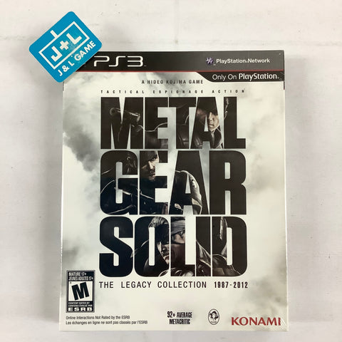 Metal Gear Solid: The Legacy Collection 1987-2012 - (PS3) PlayStation 3 Video Games Konami   