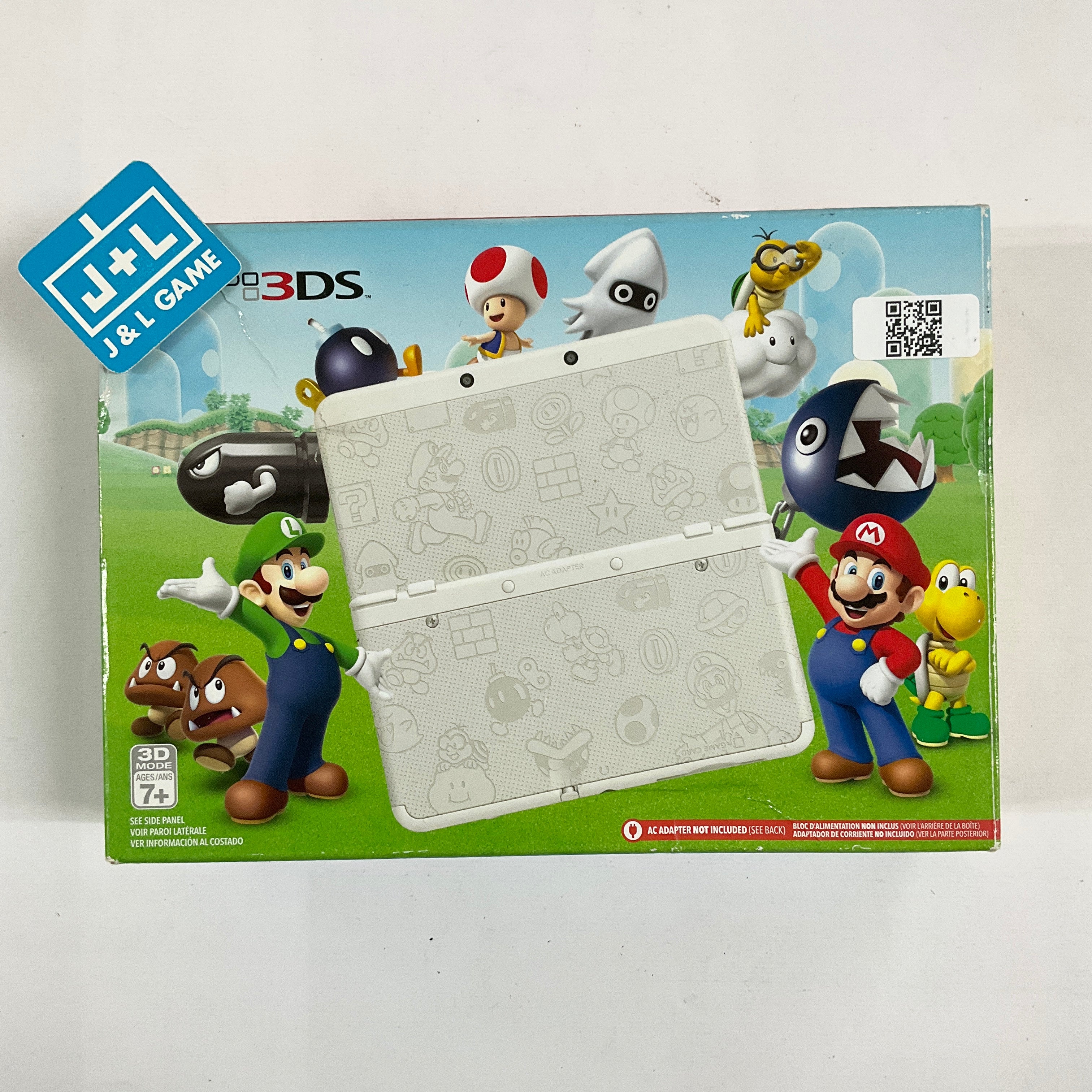New Nintendo 3DS Console (Mario White) - Nintendo 3DS [Pre-Owned] Consoles Nintendo   