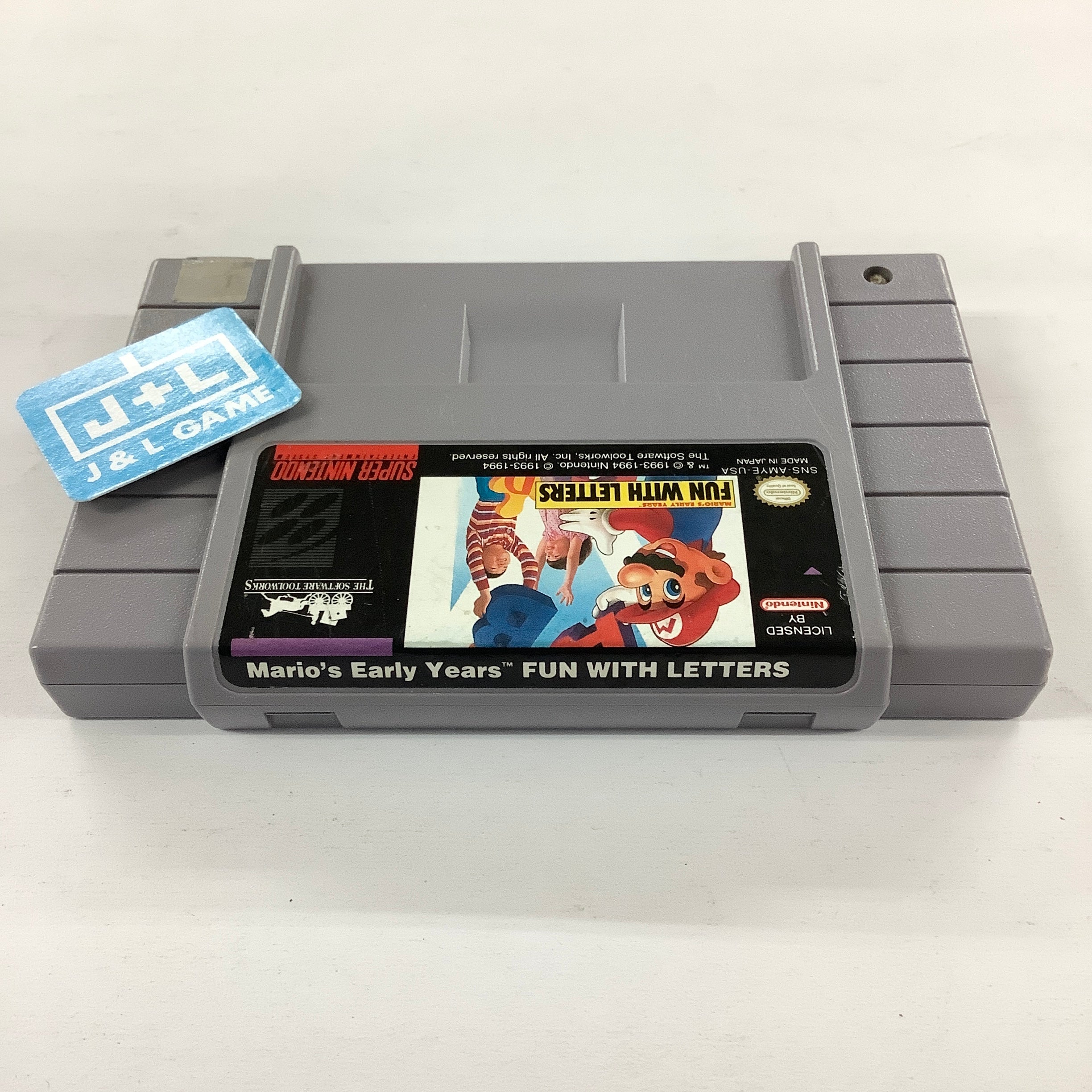 Mario's Early Years: Fun with Letters - (SNES) Super Nintendo [Pre-Owned] Video Games Software Toolworks   