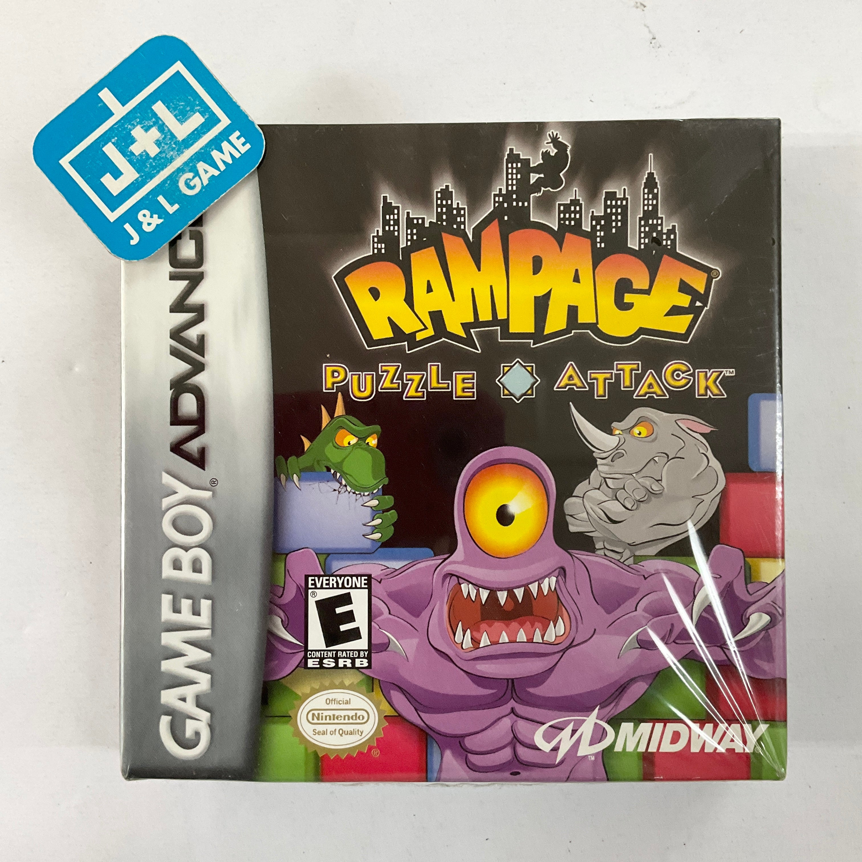 Rampage: Puzzle Attack - (GBA) Game Boy Advance Video Games Midway   