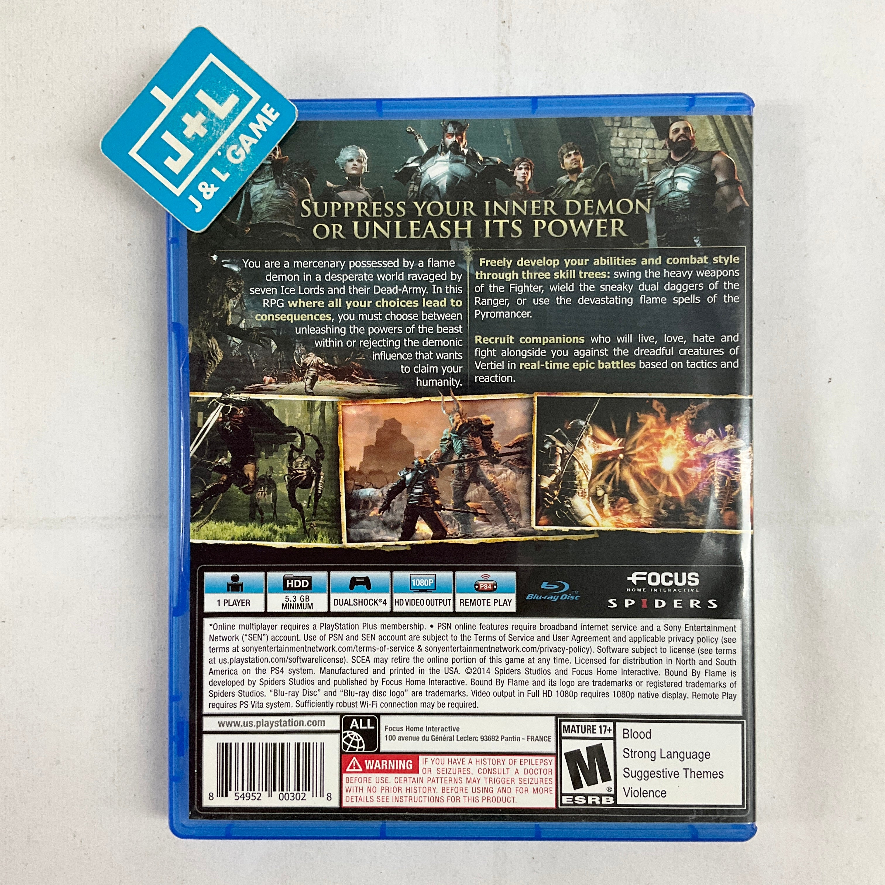Bound By Flame - (PS4) PlayStation 4 [Pre-Owned] Video Games Focus Home Interactive   
