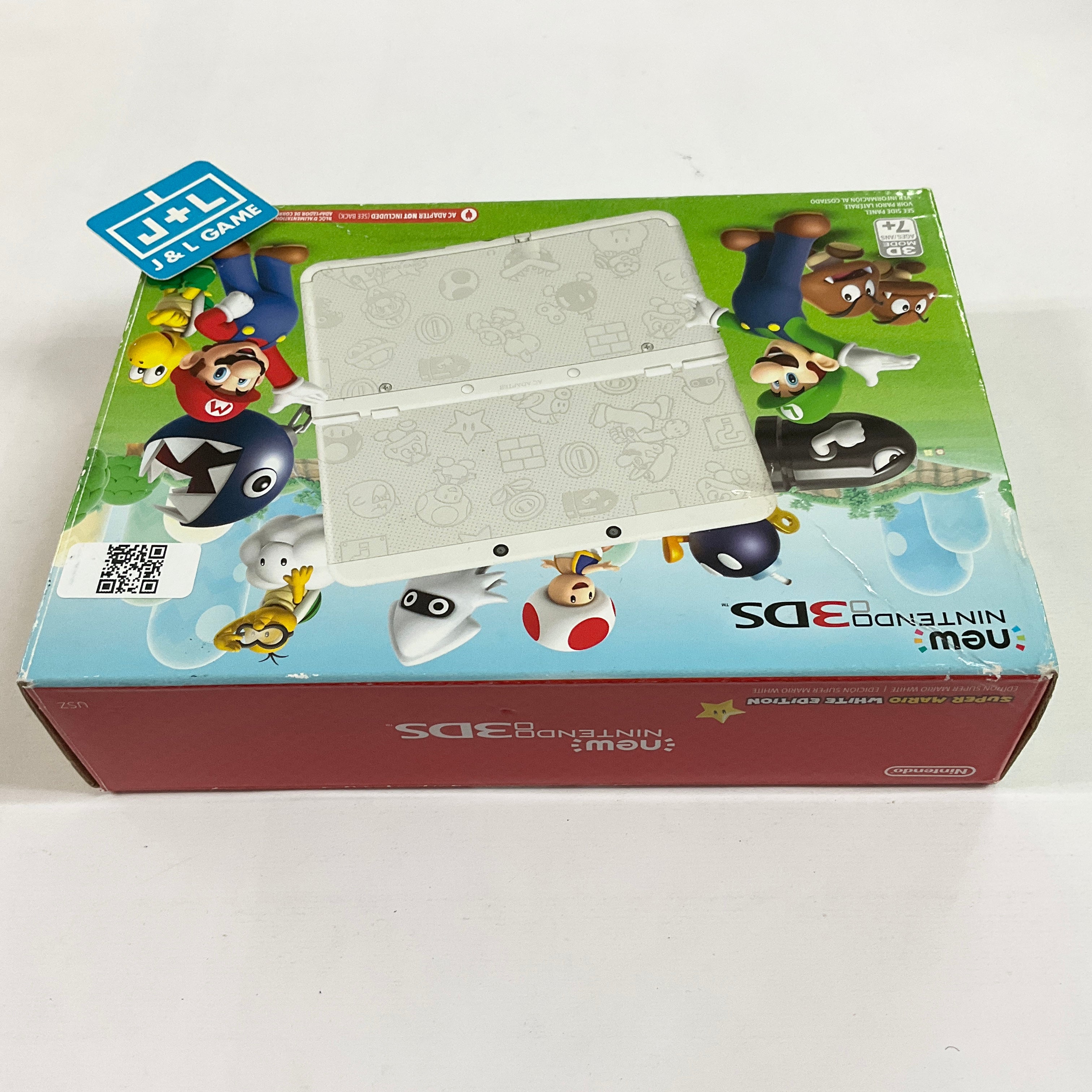 New Nintendo 3DS Console (Mario White) - Nintendo 3DS [Pre-Owned] Consoles Nintendo   