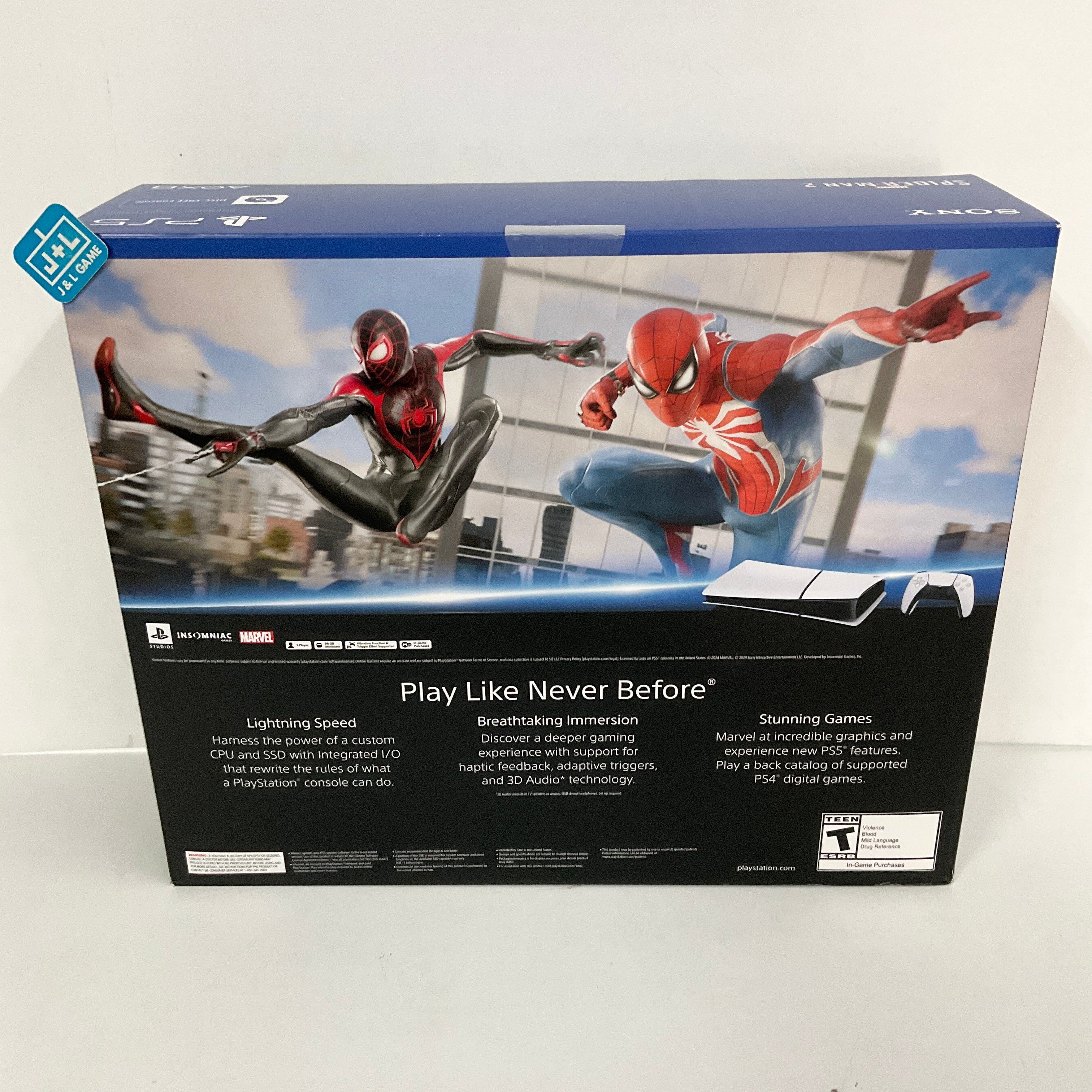 SONY PlayStation 5 Slim Digital Edition Console (Spider-Man 2 Bundle) (CFI-2015) - (PS5) PlayStation 5 Consoles PlayStation   