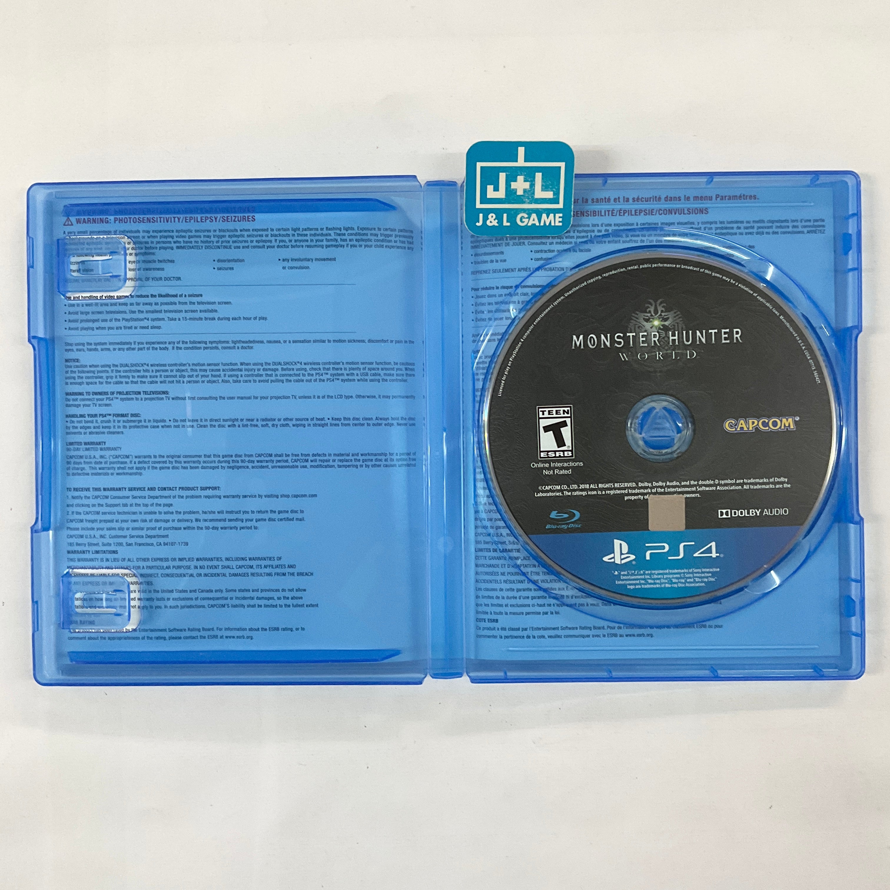 Monster Hunter: World - (PS4) PlayStation 4 [Pre-Owned] Video Games Capcom   