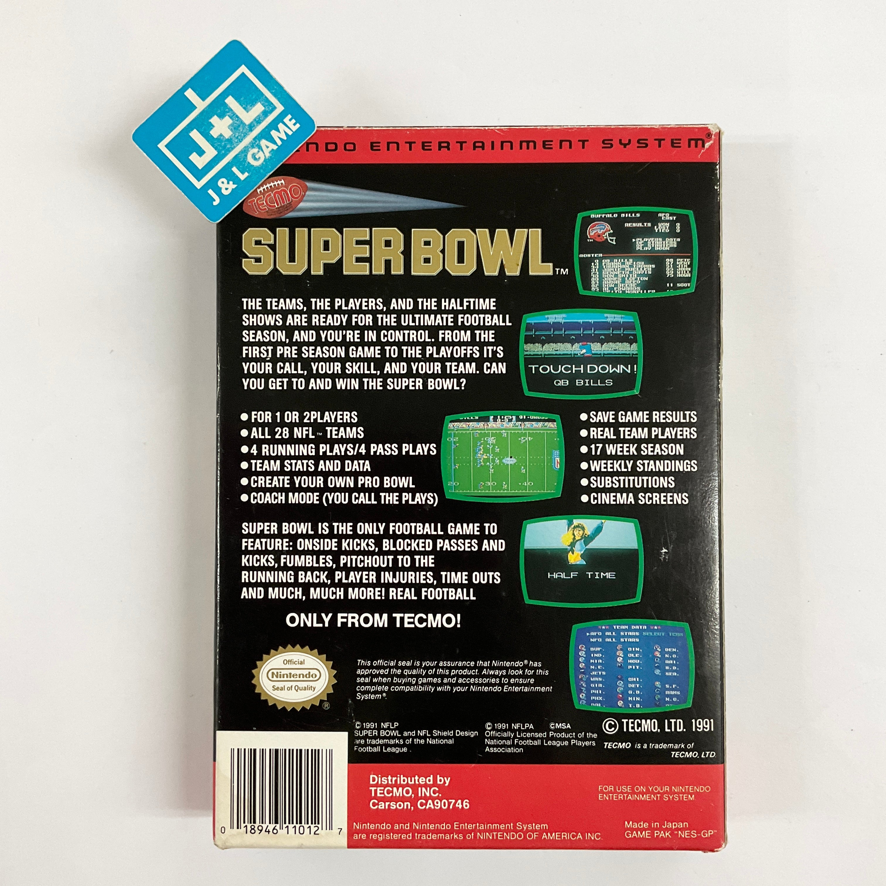 Tecmo Super Bowl - (NES) Nintendo Entertainment System [Pre-Owned] Video Games Tecmo   