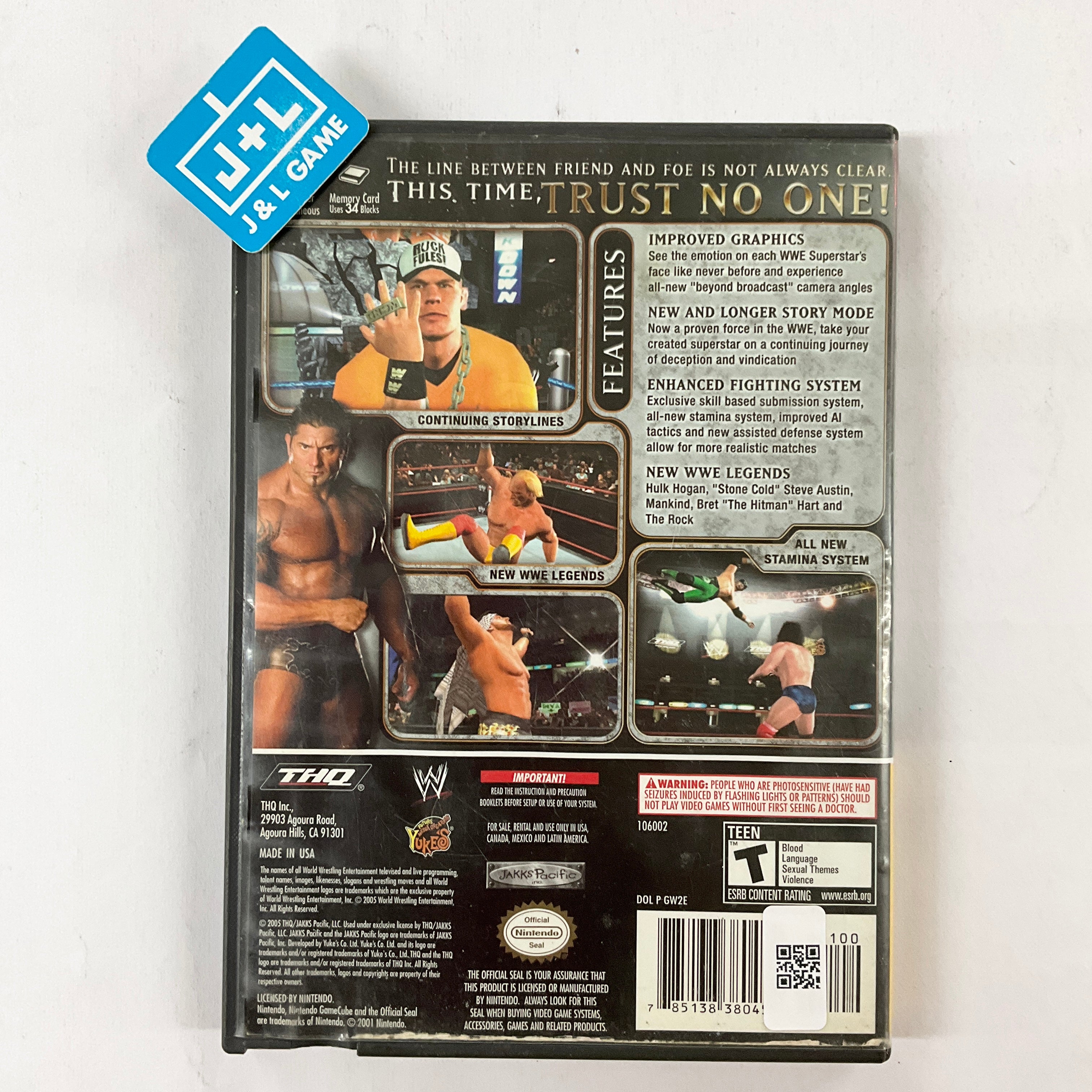WWE Day of Reckoning 2 (Player's Choice) - (GC) Gamecube [Pre-Owned] Video Games THQ   