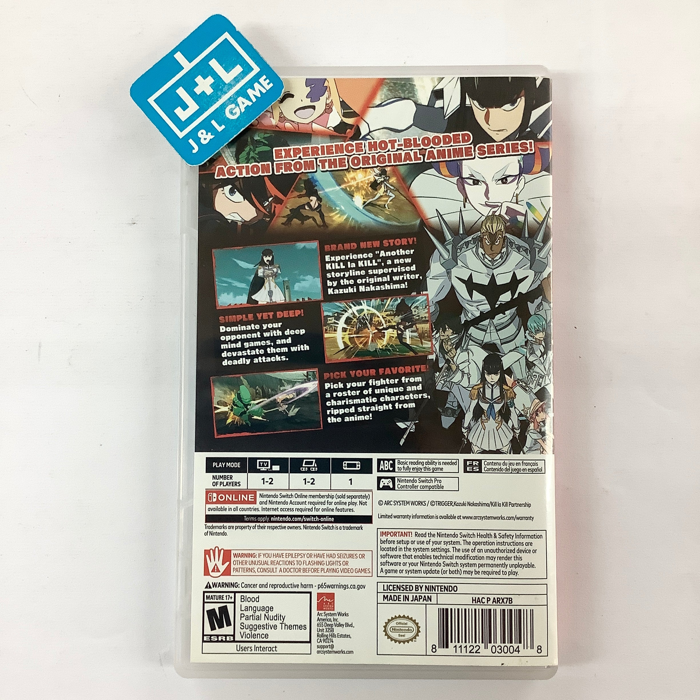 Kill la Kill - IF - (NSW) Nintendo Switch [Pre-Owned] Video Games Arc System Works   