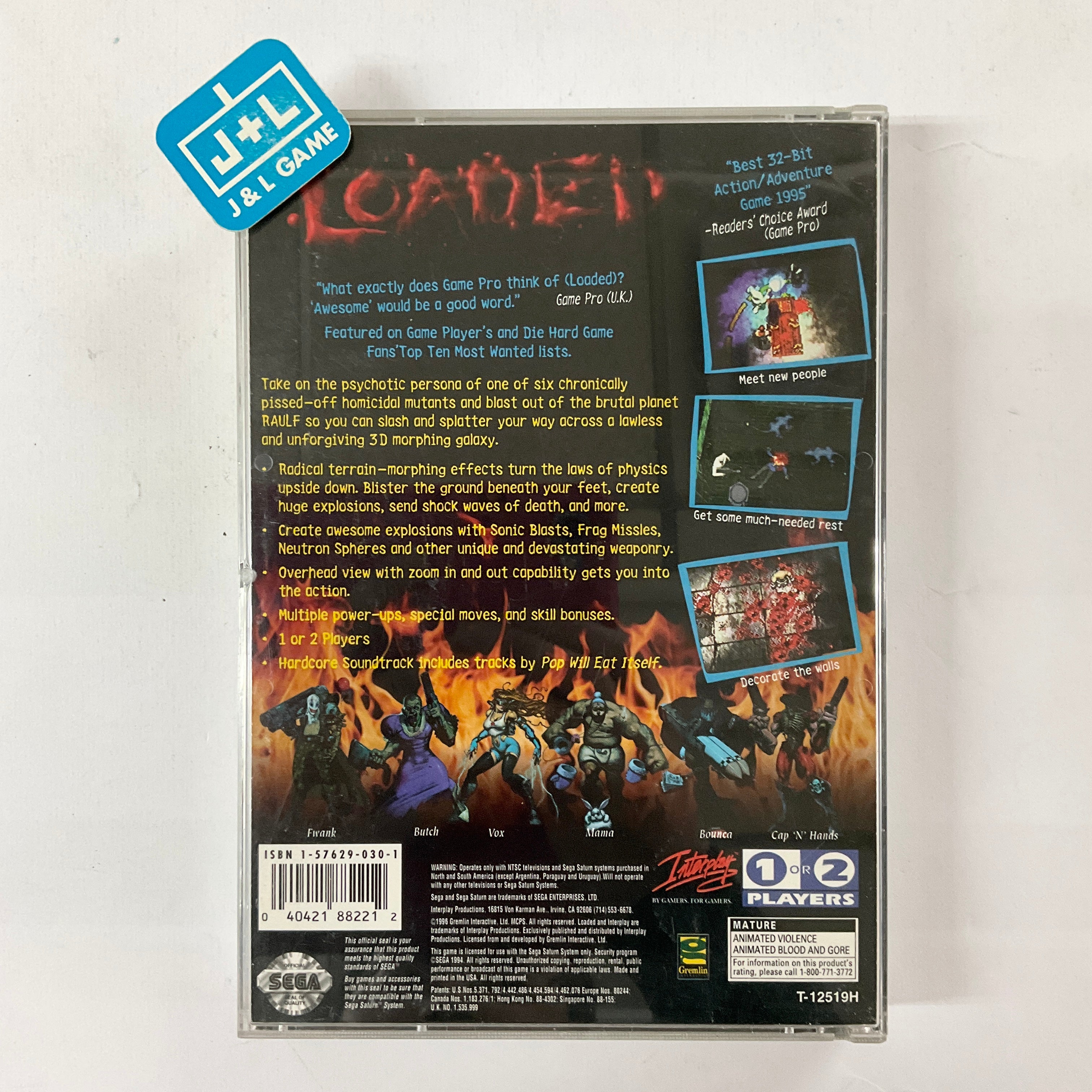 Loaded - (SS) SEGA Saturn [Pre-Owned] Video Games Interplay   