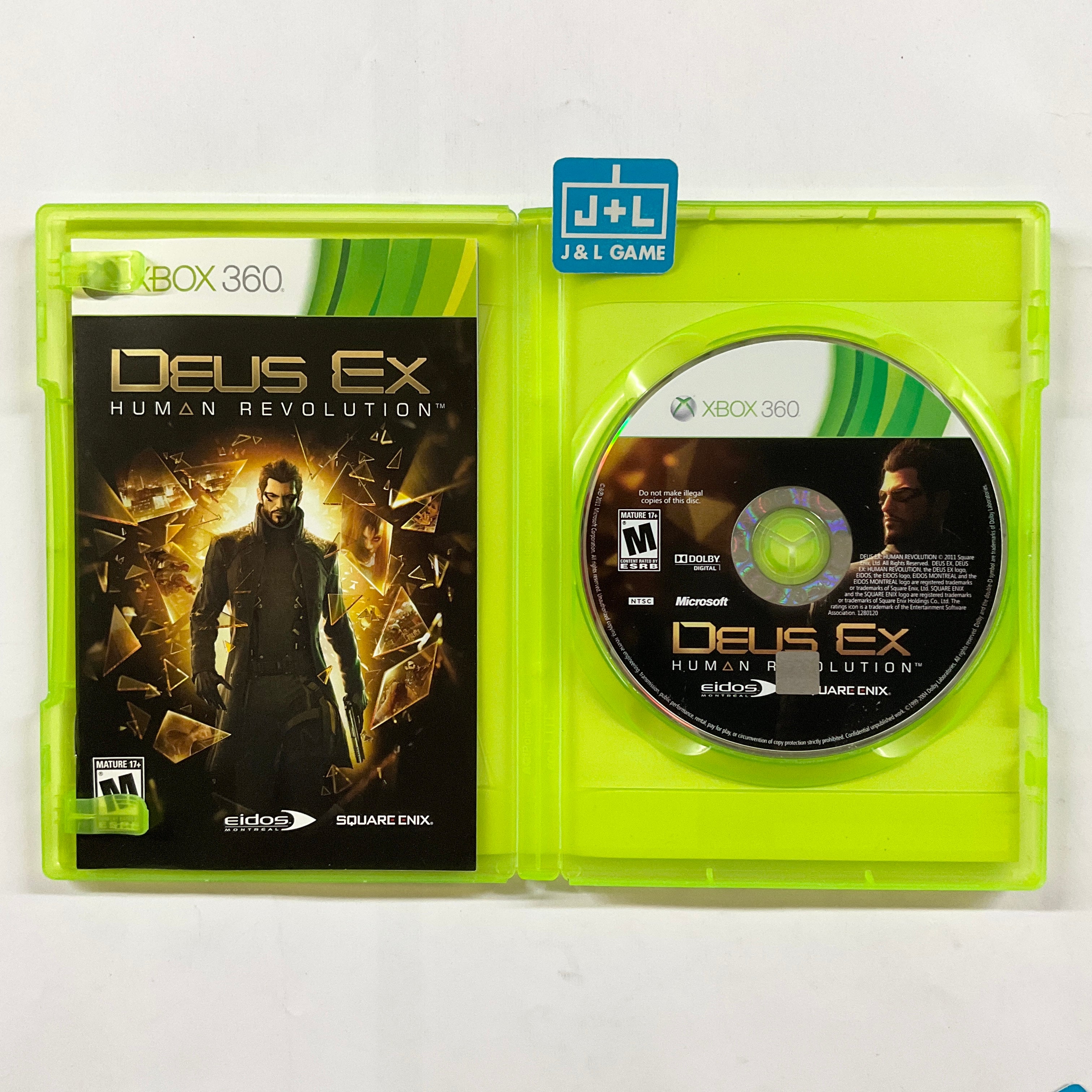 Deus Ex: Human Revolution - Xbox 360 [Pre-Owned] Video Games Square Enix   