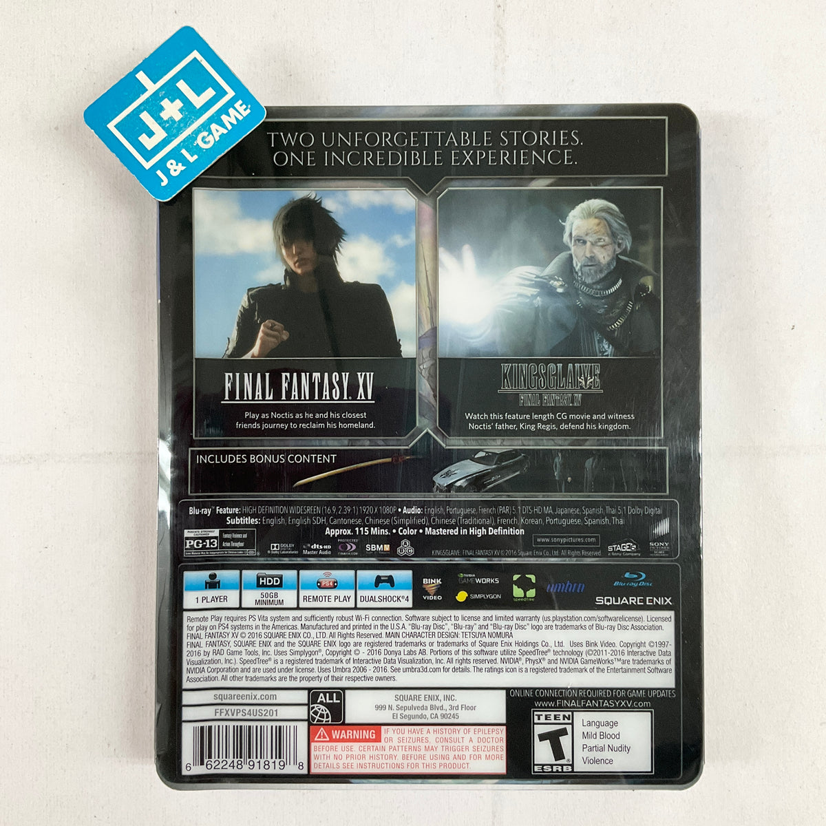 Final Fantasy XV Ultimate Collectors Edition PS4 From Japan e-store Limited New Final Fantasy XV Ultimate Collectors Edition PS4 From Japan e-store Limited New