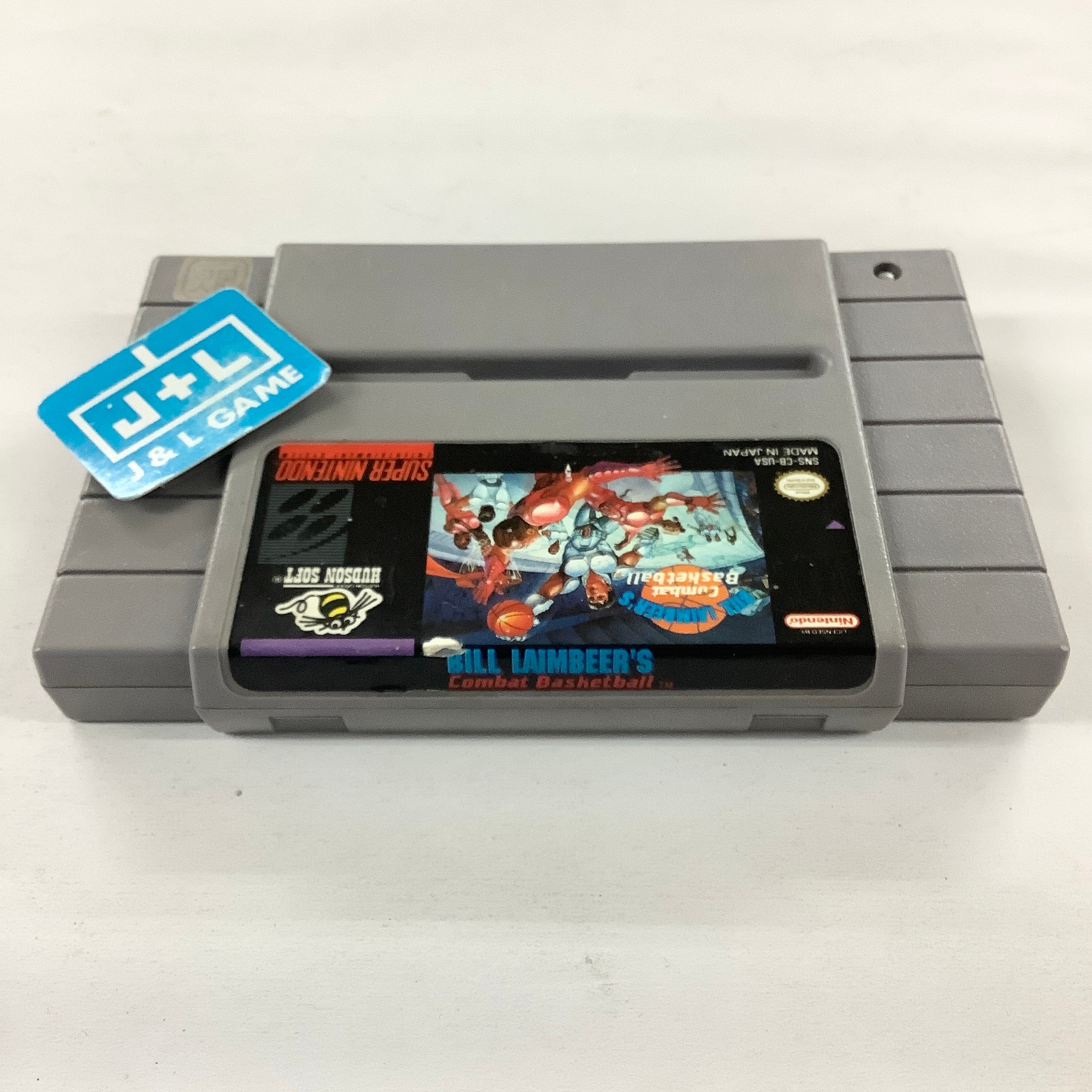 Bill Laimbeer's Combat Basketball - (SNES) Super Nintendo [Pre-Owned] Video Games Hudson Soft   