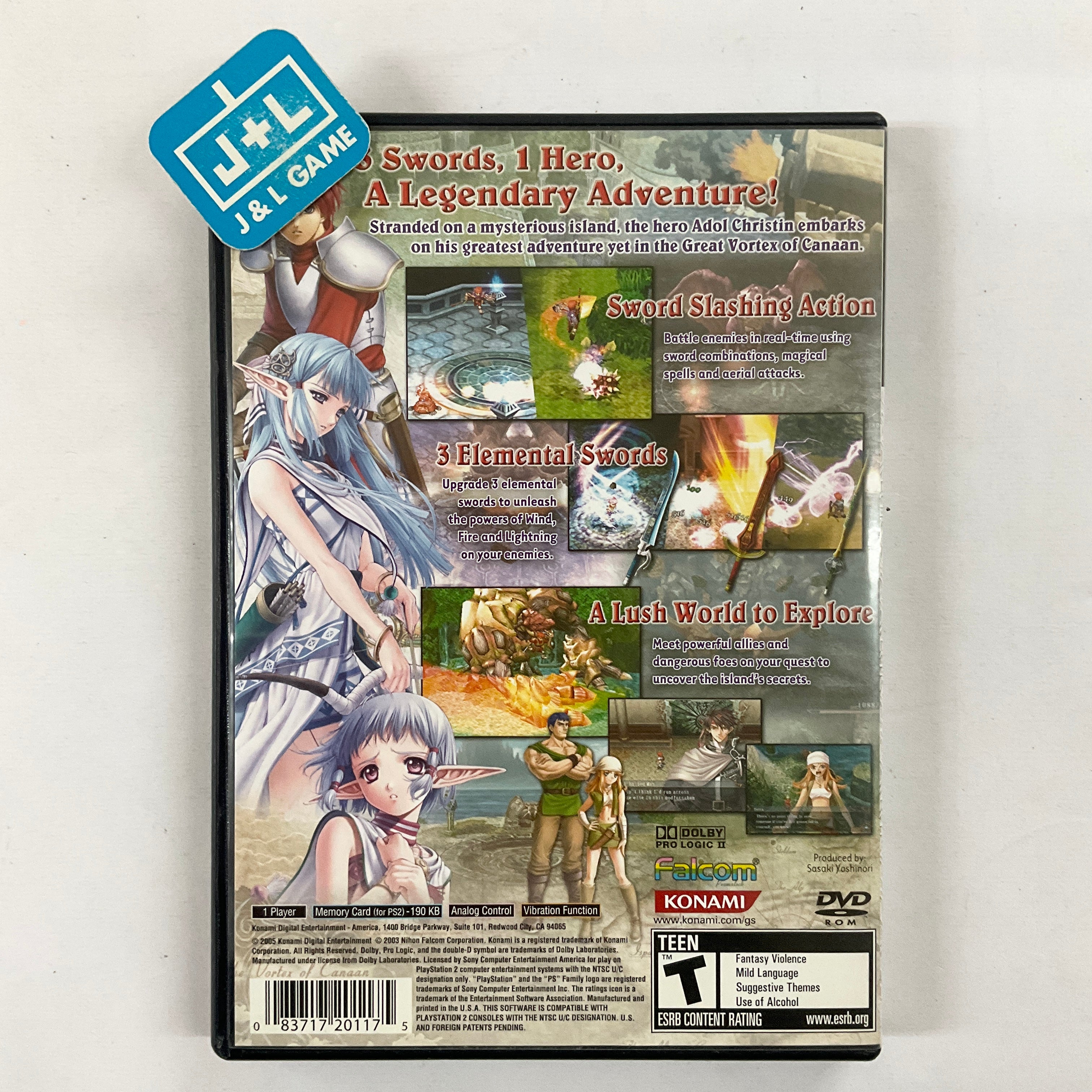 Ys: The Ark of Napishtim - (PS2) PlayStation 2 [Pre-Owned] Video Games Konami   