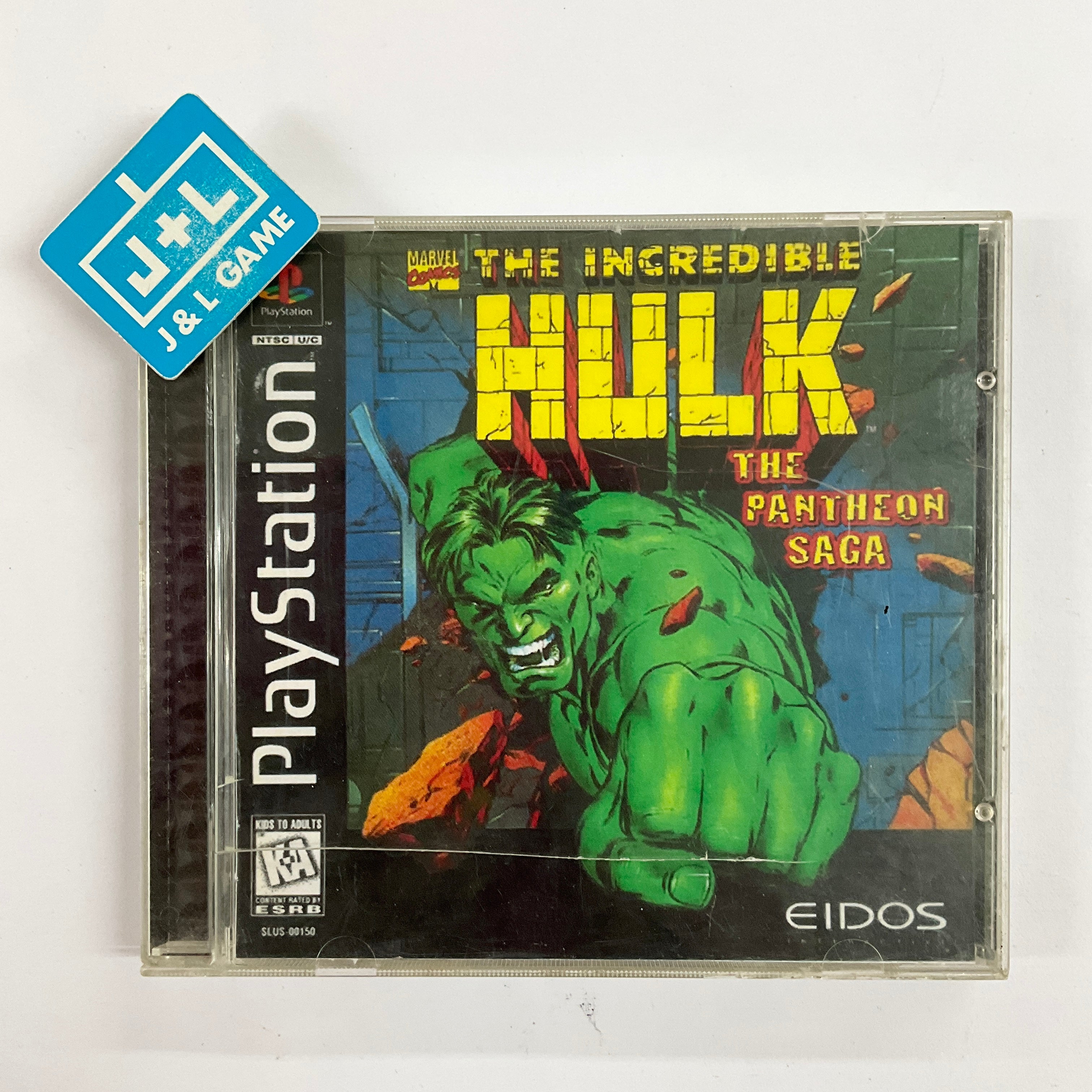 The Incredible Hulk: The Pantheon Saga - (PS1) PlayStation 1 [Pre-Owned] Video Games Eidos Interactive   