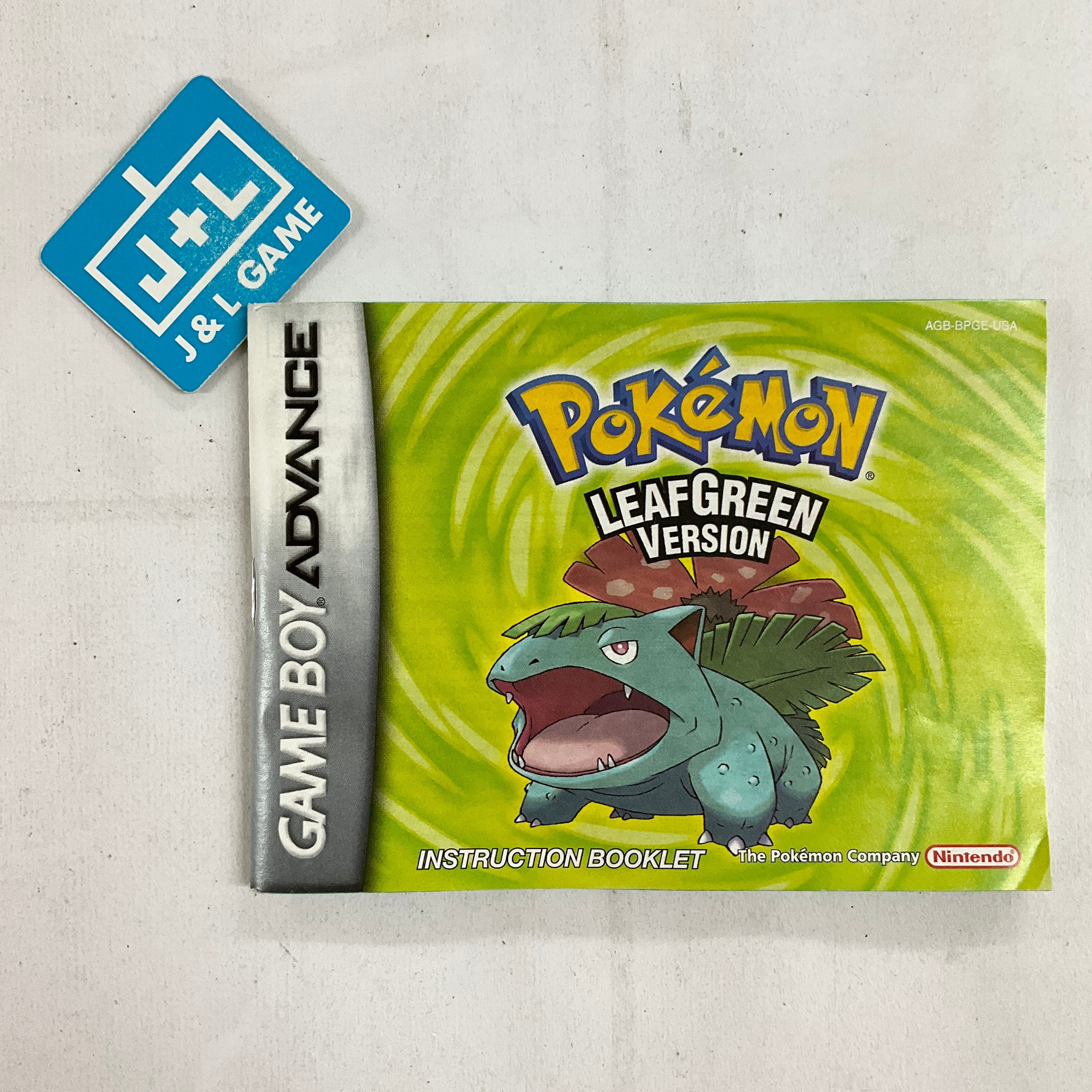 Pokemon LeafGreen Version (Player's Choice) - (GBA) Game Boy Advance [Pre-Owned] Video Games Nintendo   