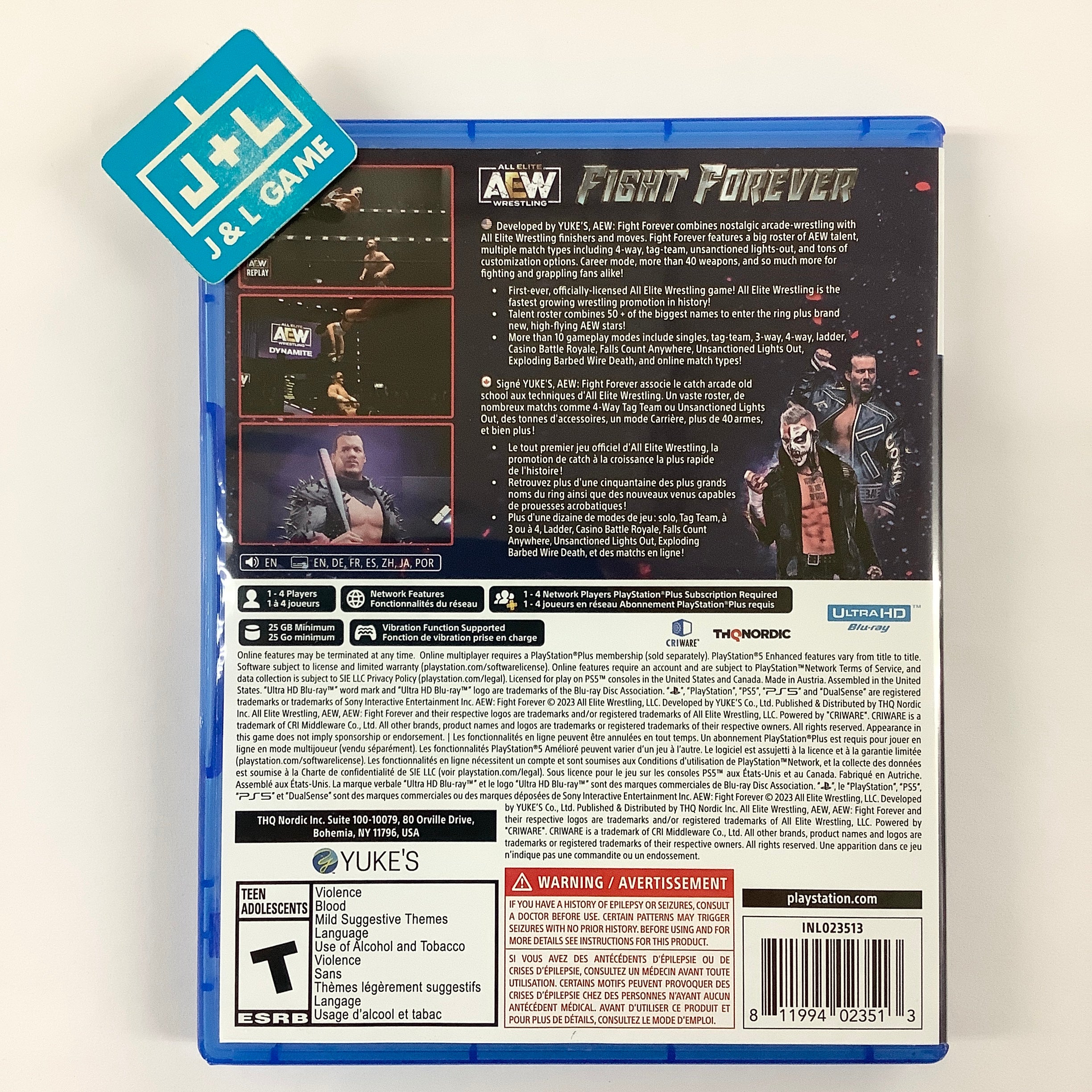 AEW: Fight Forever - (PS5) PlayStation 5 [Pre-Owned] Video Games THQ Nordic   