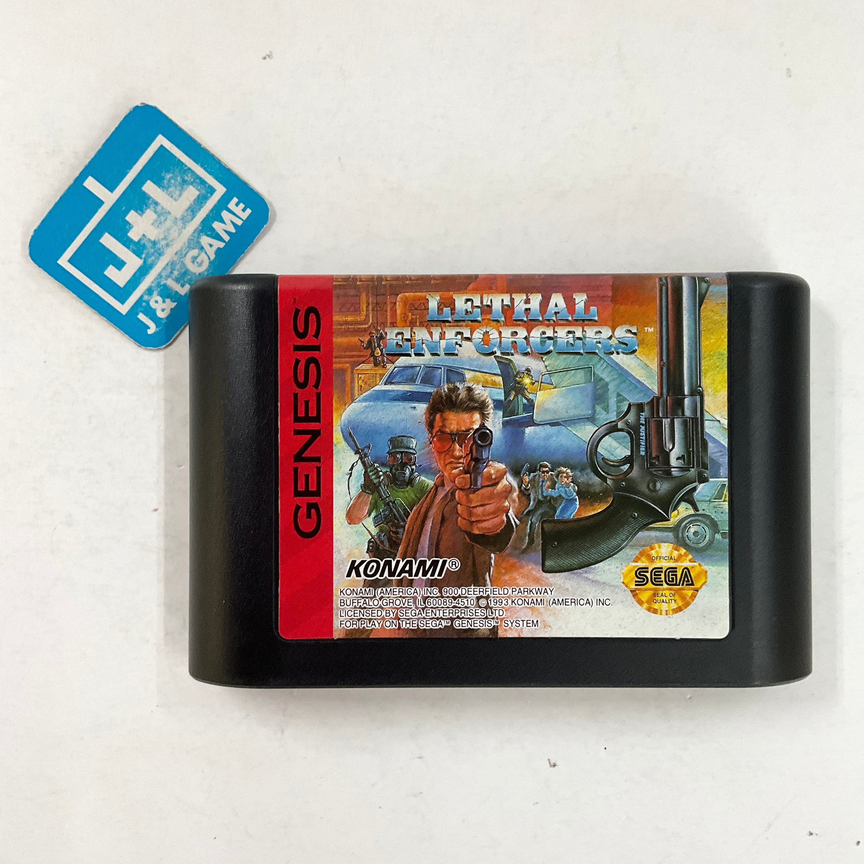 Lethal Enforcers - (SG) SEGA Genesis [Pre-Owned] Video Games Konami   