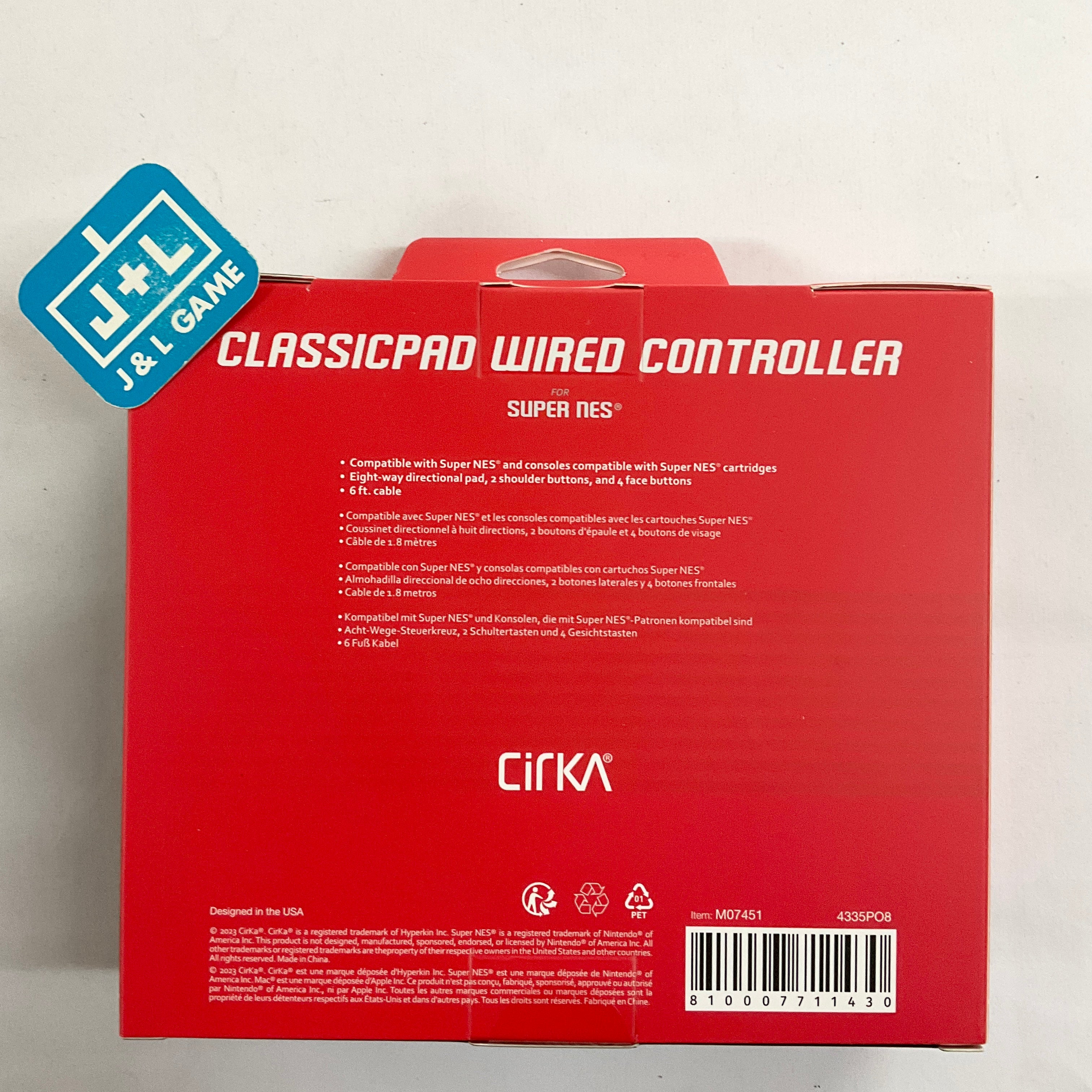 Cirka Super Nintendo Controller (Classicpad) - (SNES) Super Nintendo Accessories Cirka   