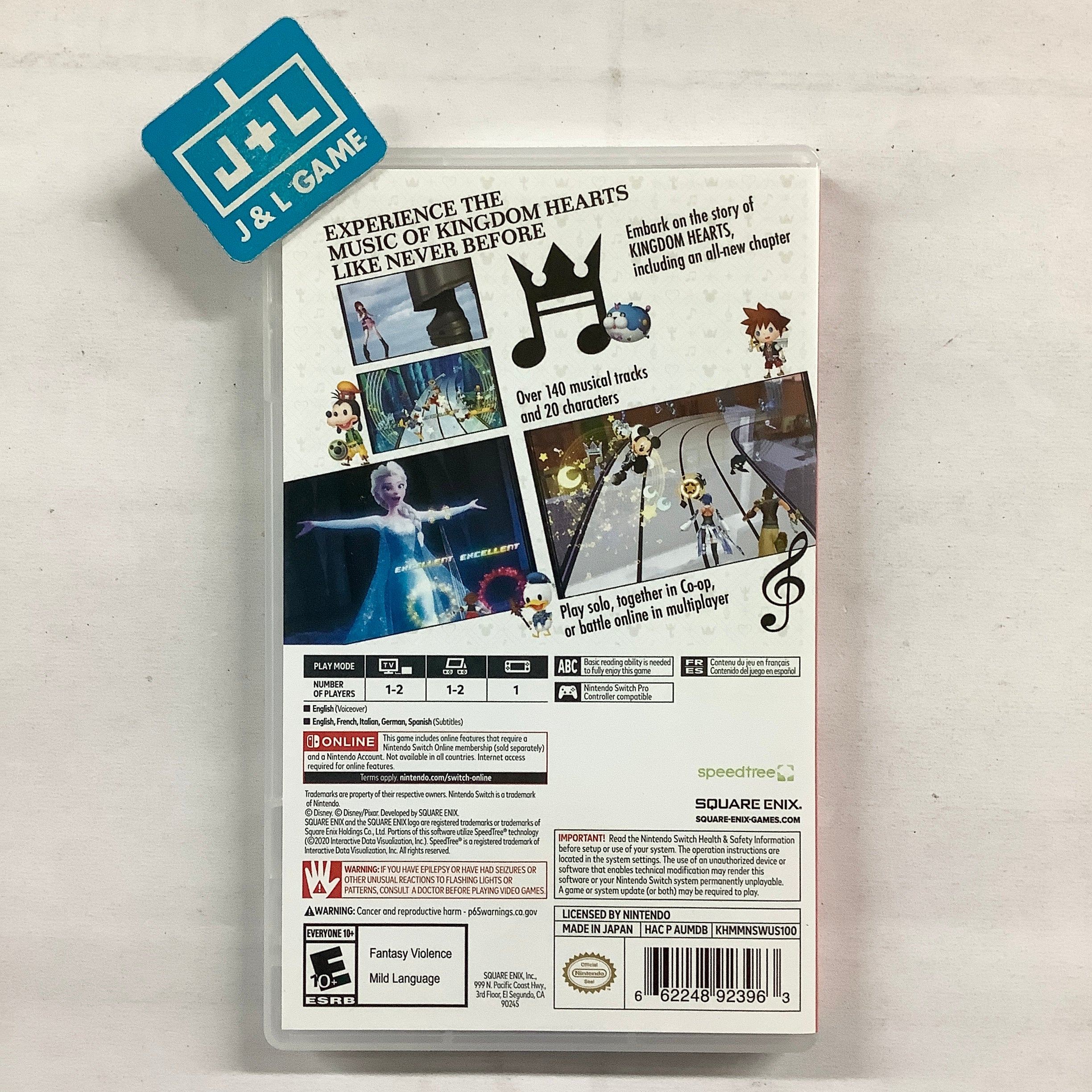 Kingdom Hearts Melody of Memory - (NSW) Nintendo Switch [Pre-Owned] Video Games Square Enix   