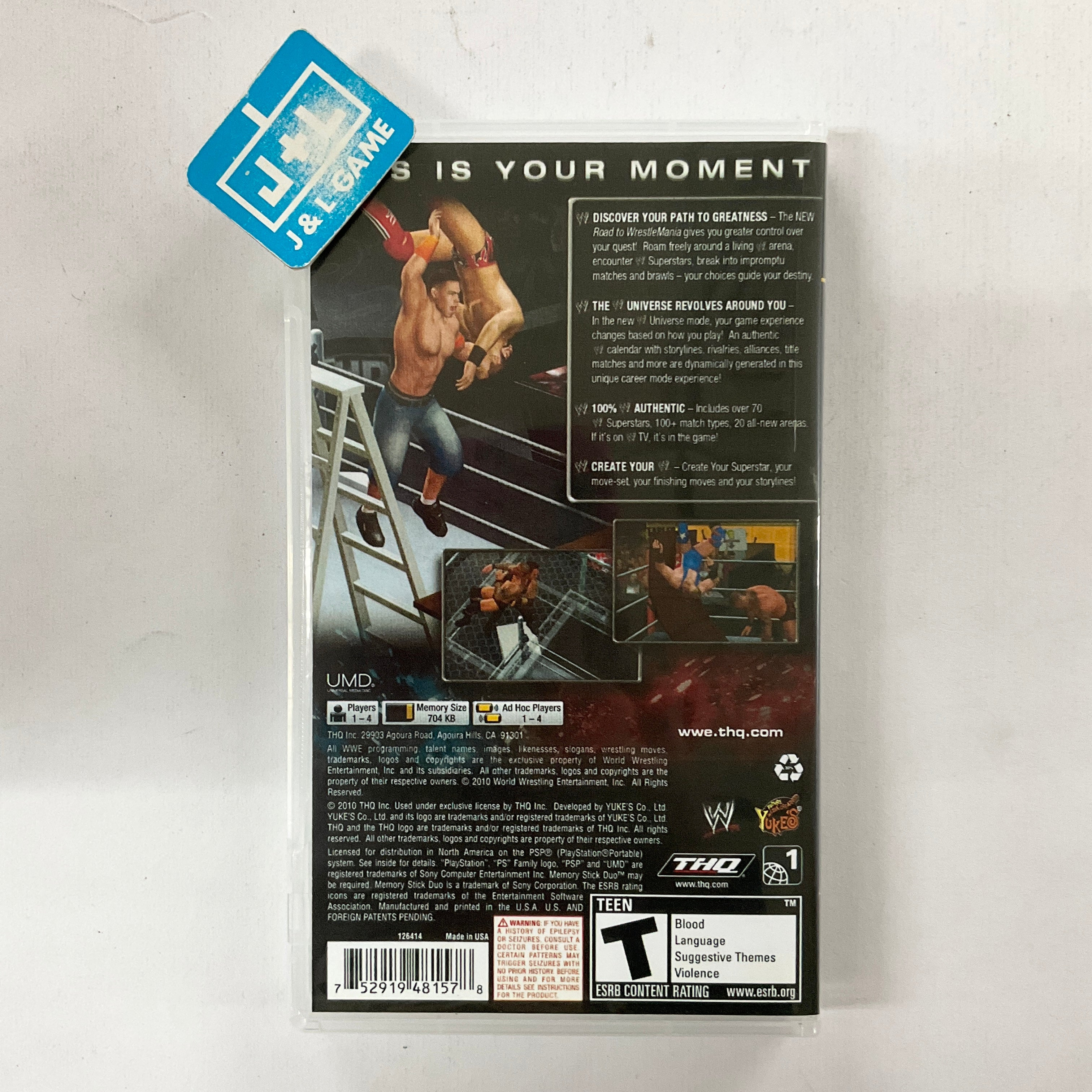 WWE SmackDown vs. Raw 2011 - Sony PSP [Pre-Owned] Video Games THQ   