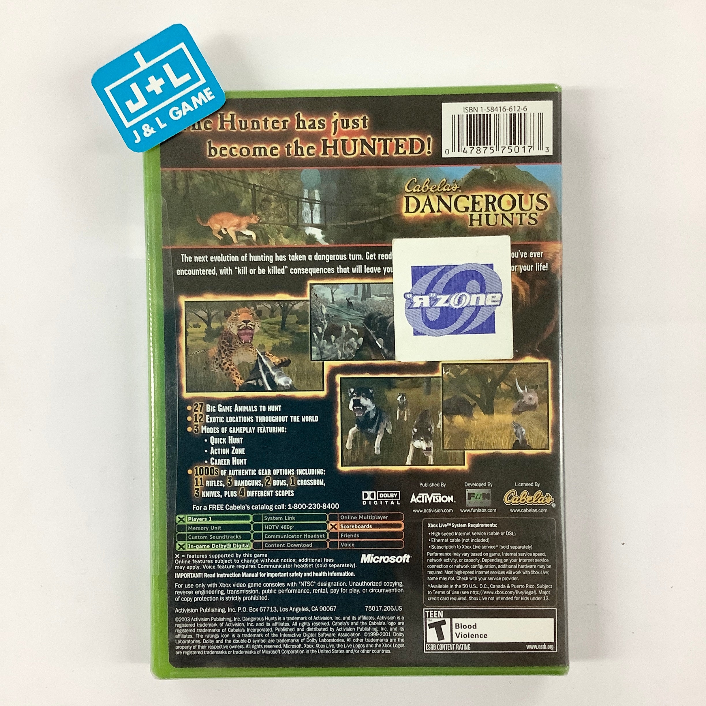 Cabela's Dangerous Hunts - (XB) Xbox Video Games Activision   