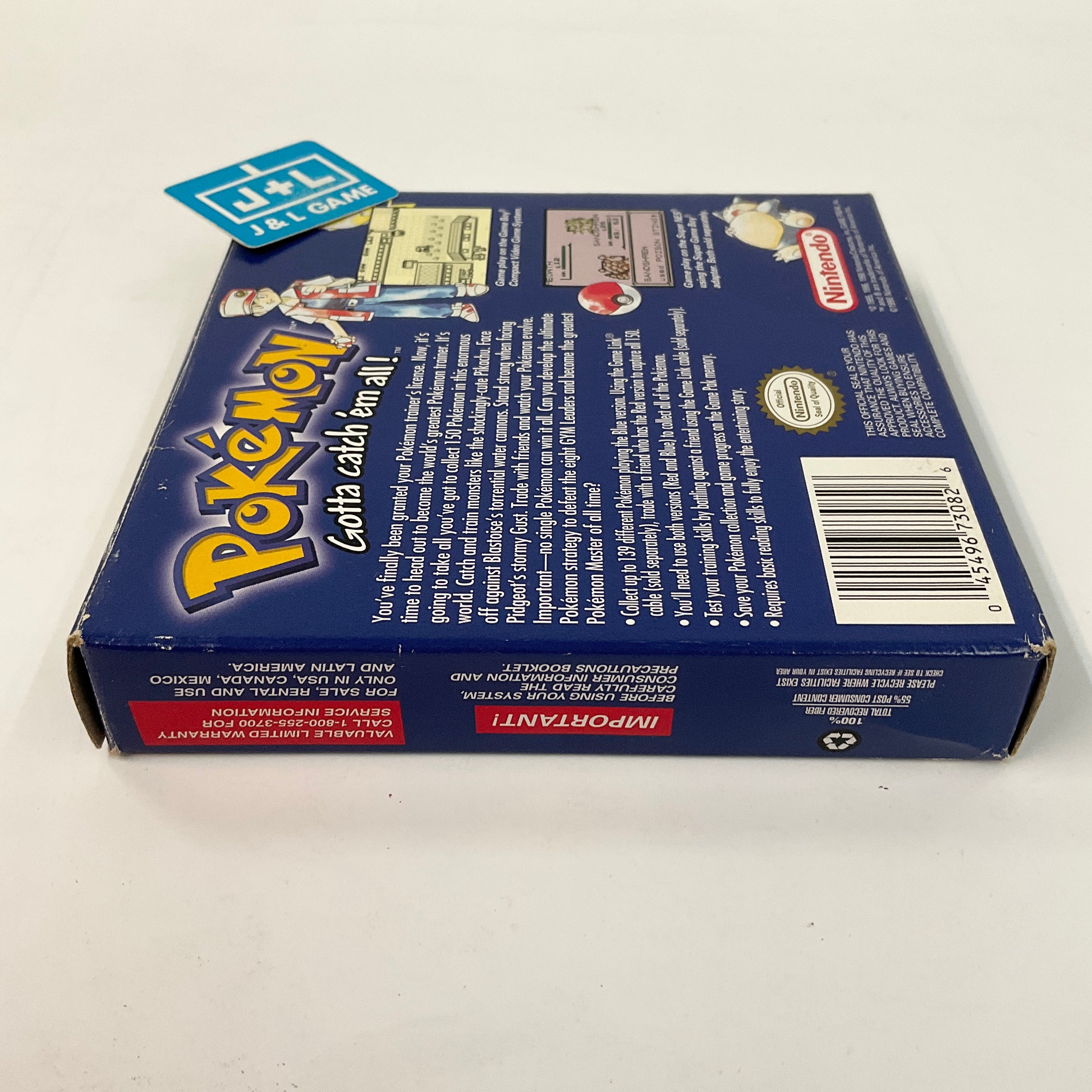 Pokemon Blue Version - (GB) Game Boy [Pre-Owned] Video Games Nintendo   