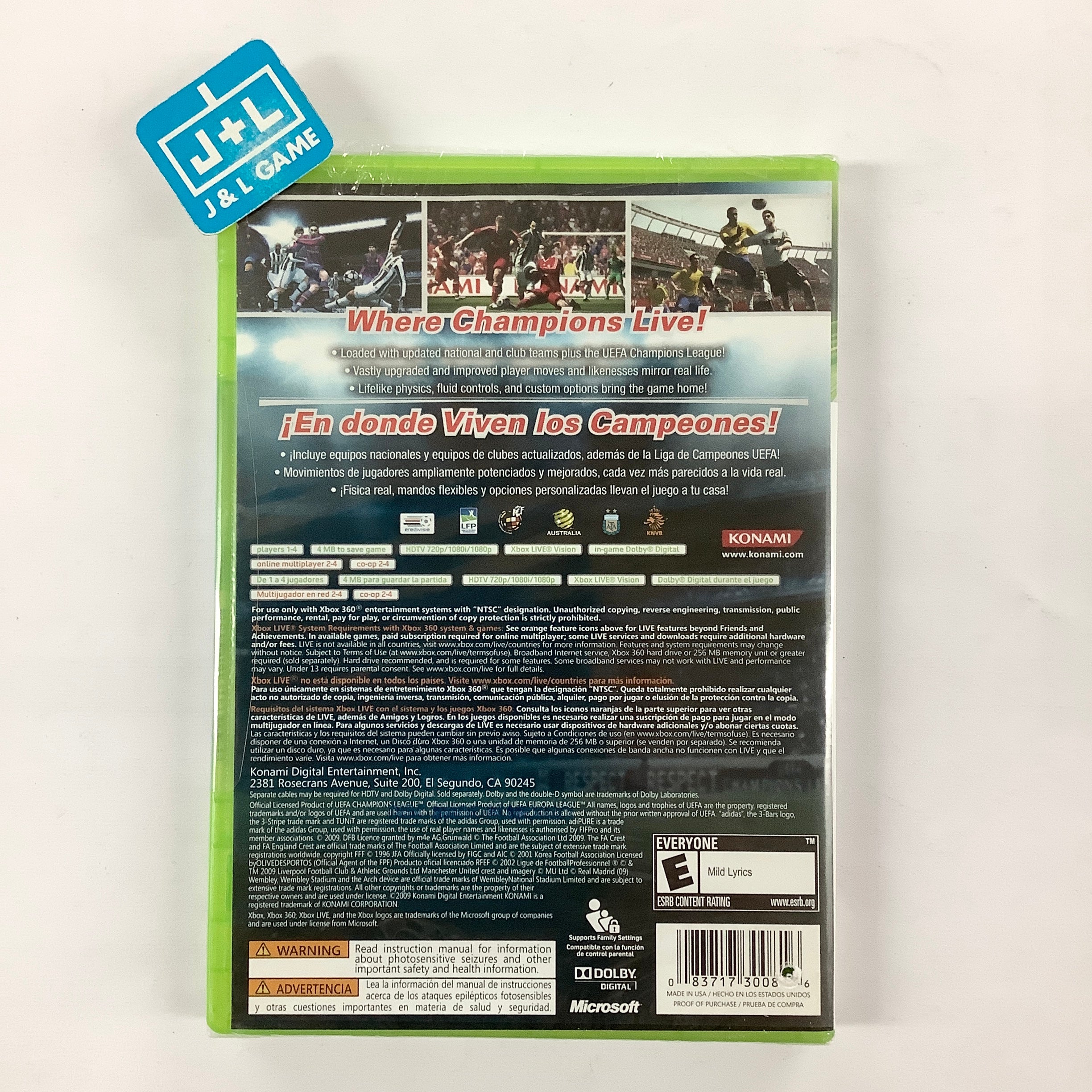 Pro Evolution Soccer 2010 - Xbox 360 Video Games Konami   