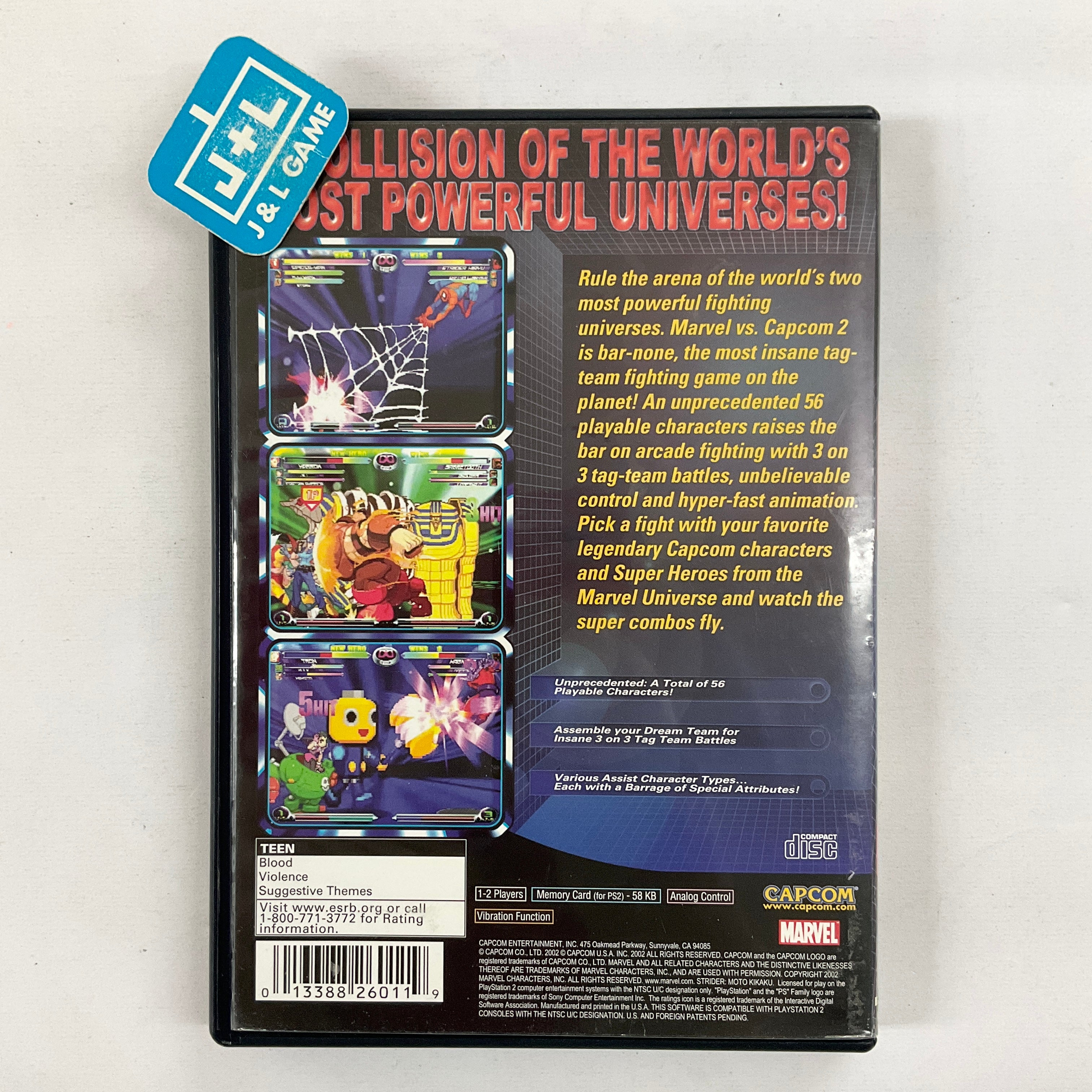 MARVEL VS CAPCOM 2 pal (très bon état) - Retrogameshop MARVEL VS CAPCOM 2 pal (très bon état) - Retrogameshop