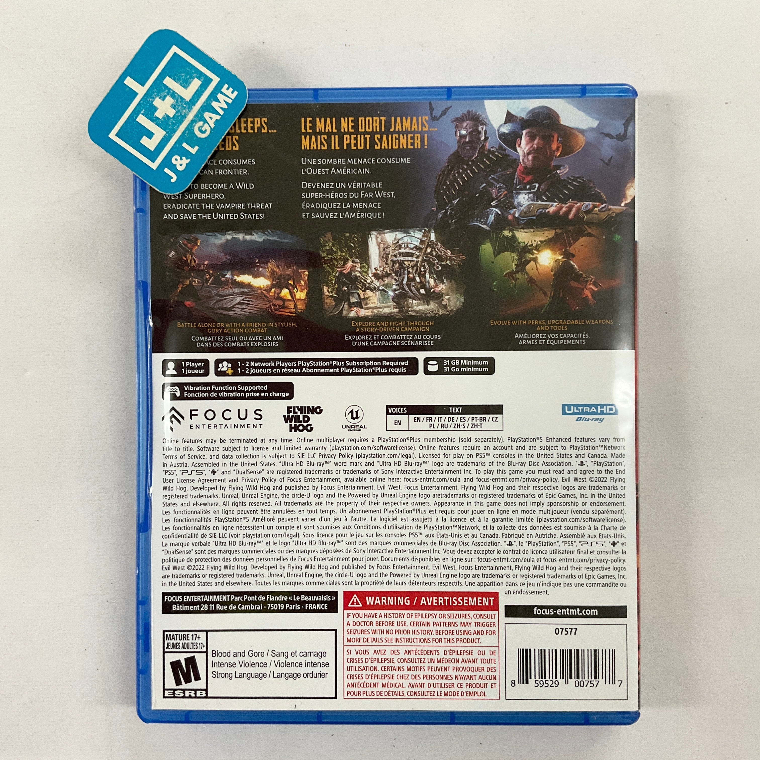 Evil West - (PS5) PlayStation 5 [Pre-Owned] Video Games Focus Home Interactive   