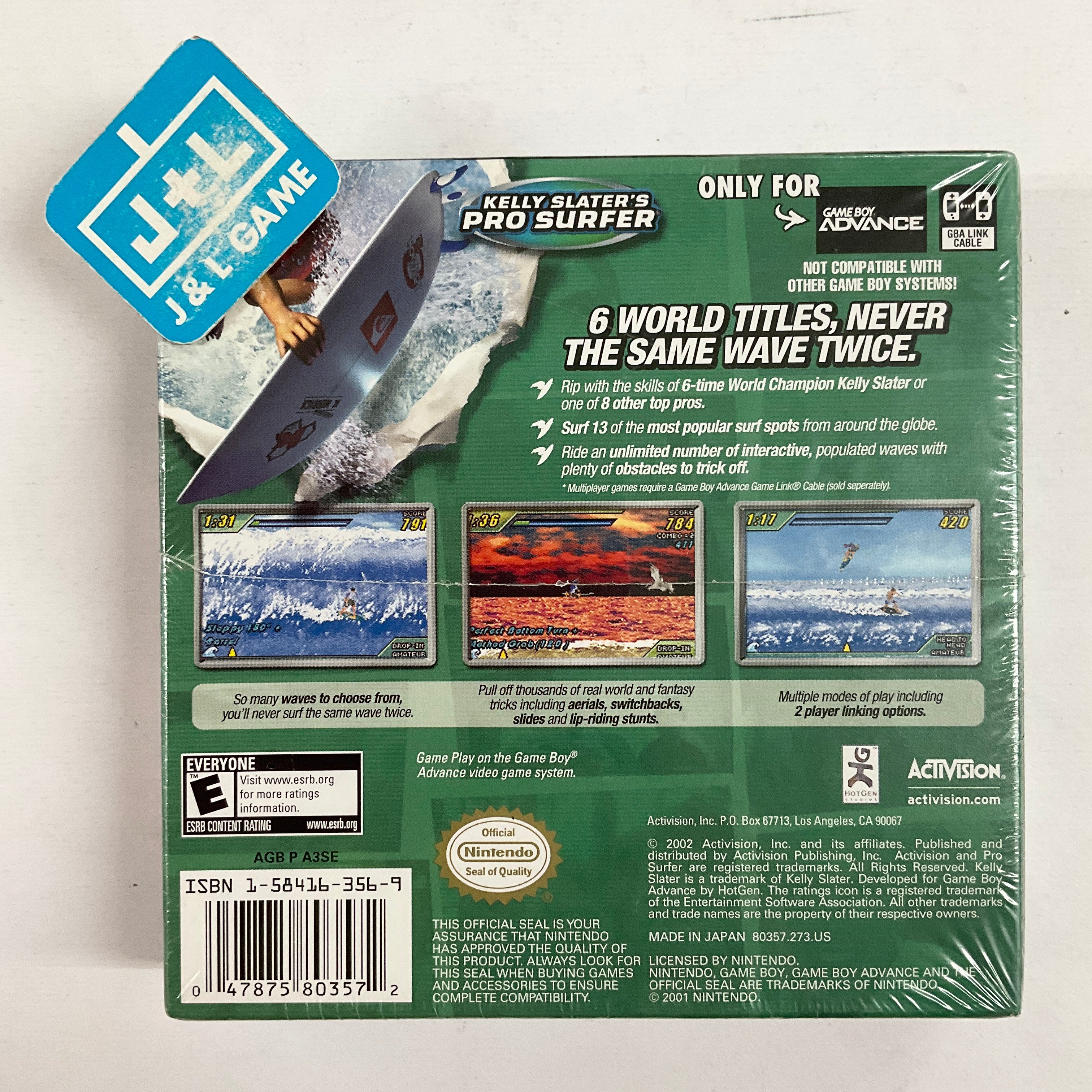 Kelly Slater's Pro Surfer - (GBA) Game Boy Advance Video Games Activision   