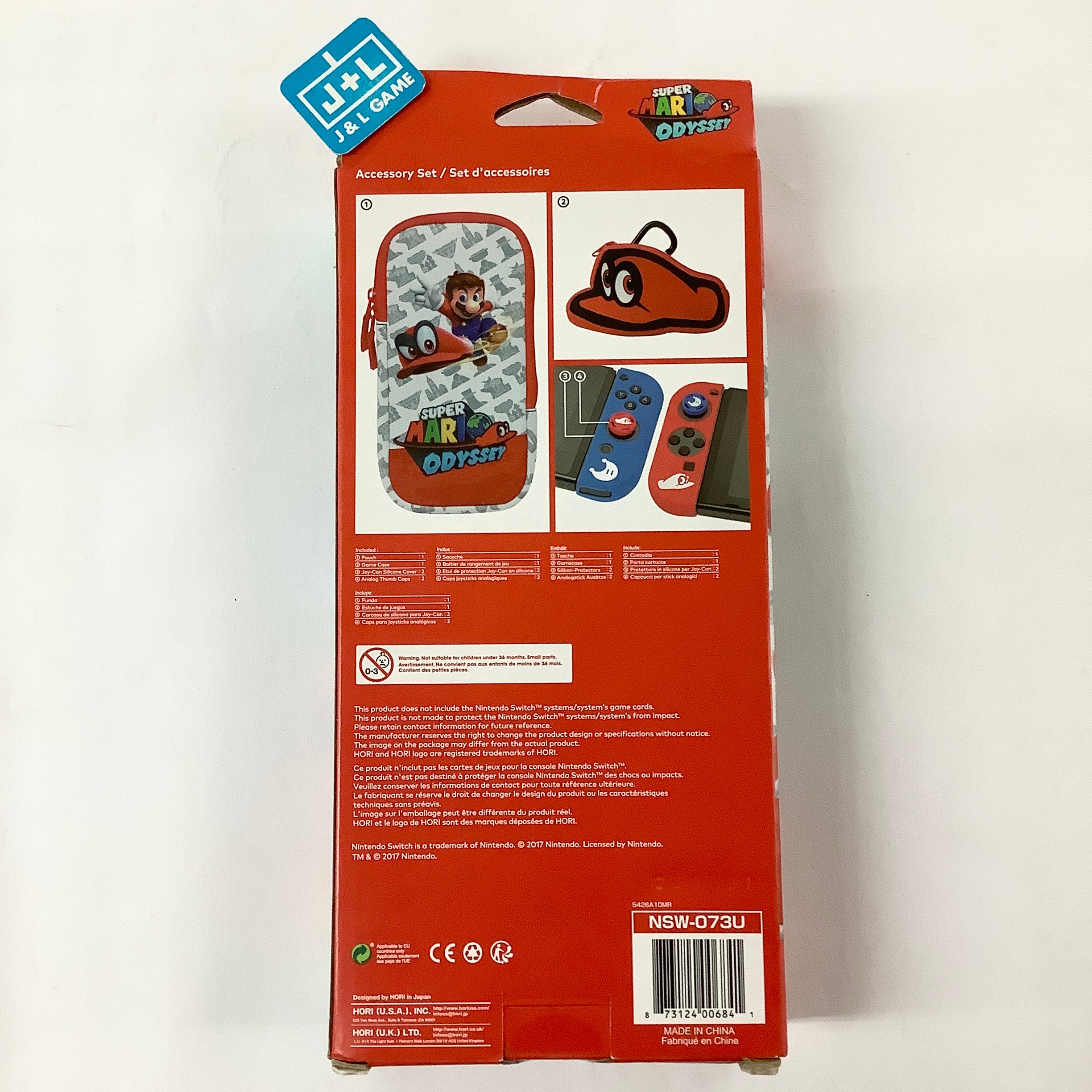 HORI Accessory Set (Super Mario Odyssey) - (NSW) Nintendo Switch