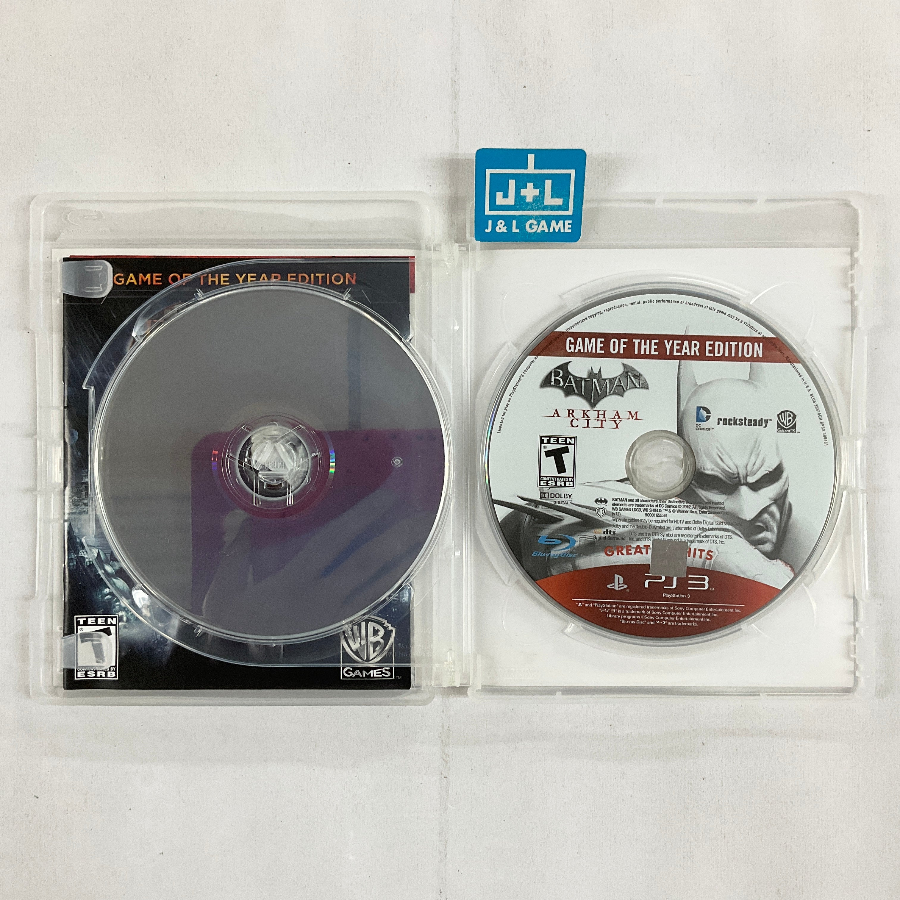 Batman: Arkham Asylum + Batman: Arkham City Dual Pack (Greatest Hits) - (PS3) Playstation 3 [Pre-Owned] Video Games Warner Bros. Interactive Entertainment   