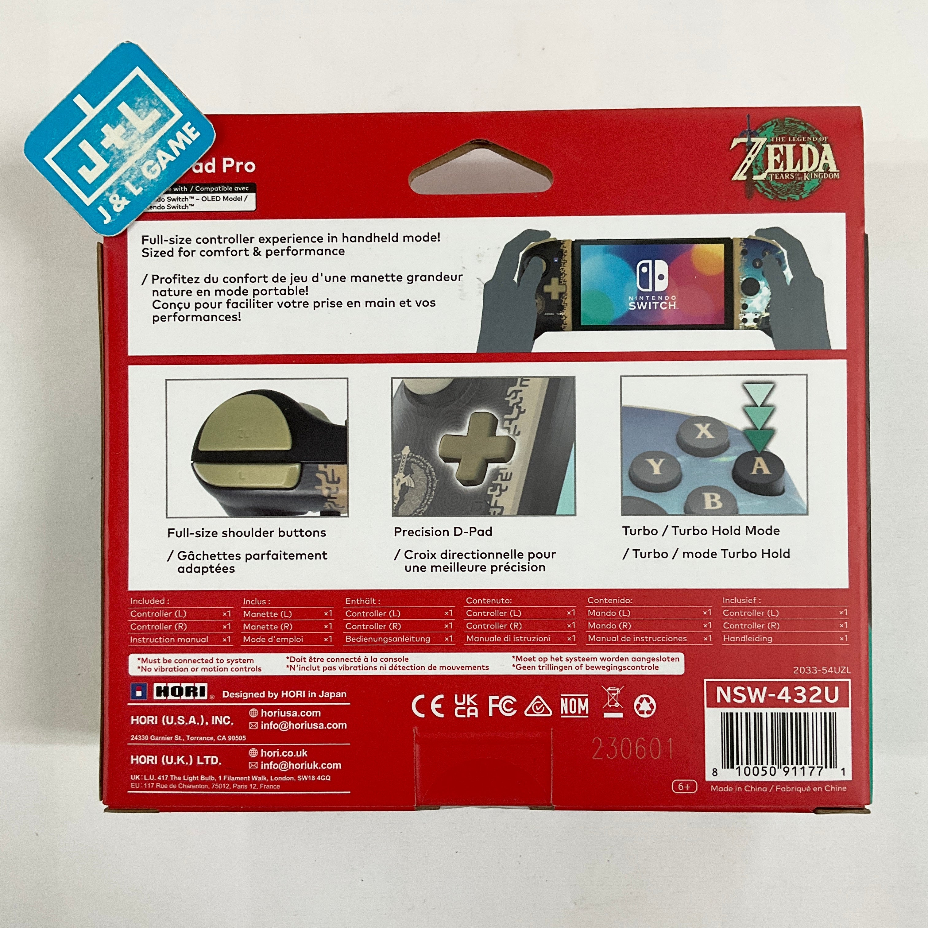 HORI Nintendo Switch Split Pad Pro (The Legend of Zelda: Tears of the Kingdom) - (NSW) Nintendo Switch Accessories HORI   