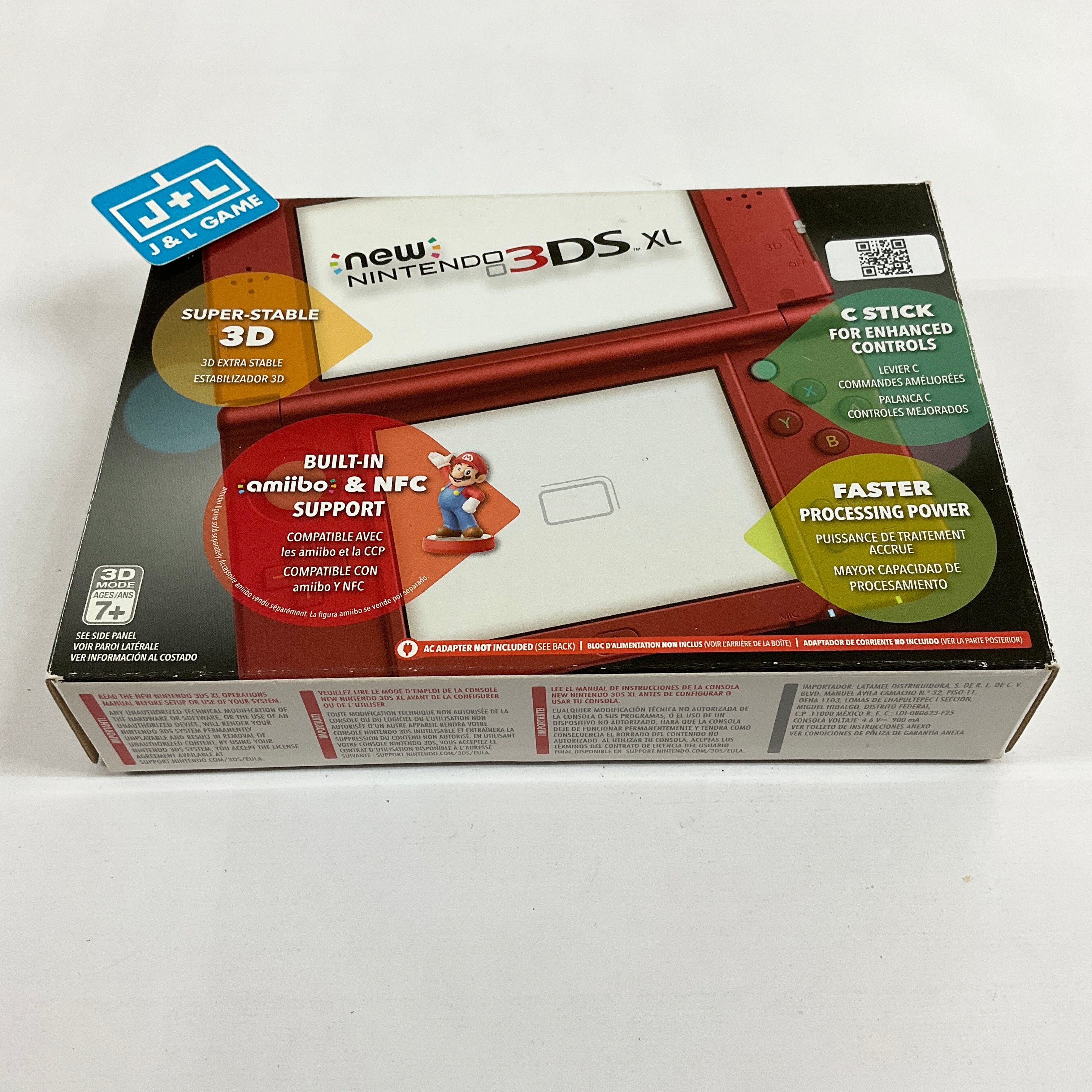 New Nintendo 3DS XL Console (Red) - Nintendo 3DS [Pre-Owned] Consoles Nintendo   