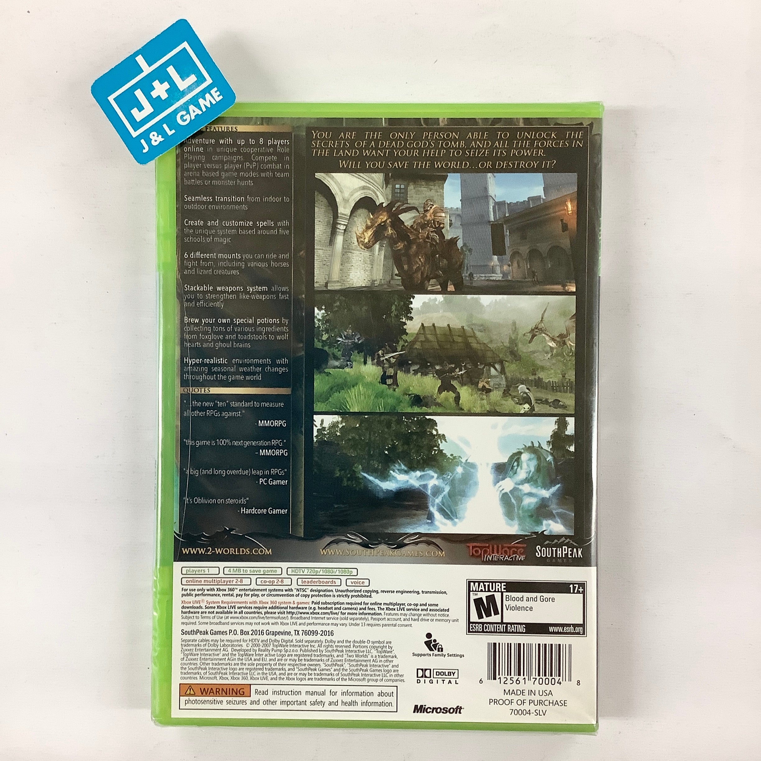 jeu xbox 360 two worlds 2,complet occasion jeu xbox 360 two worlds 2,complet occasion
