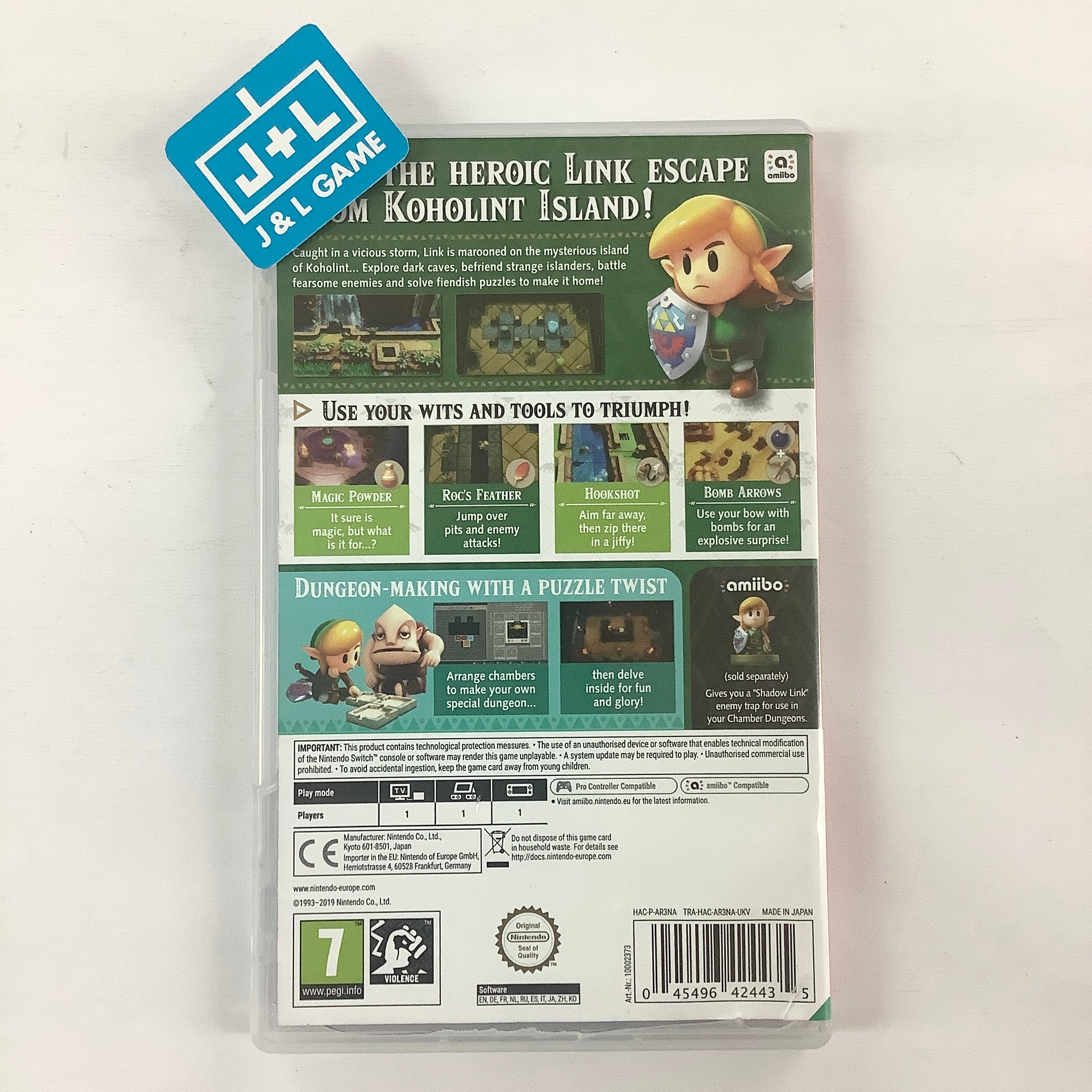 Legend of Zelda Link's Awakening - (NSW) Nintendo Switch (European Version) [Pre-Owned] Video Games Nintendo   