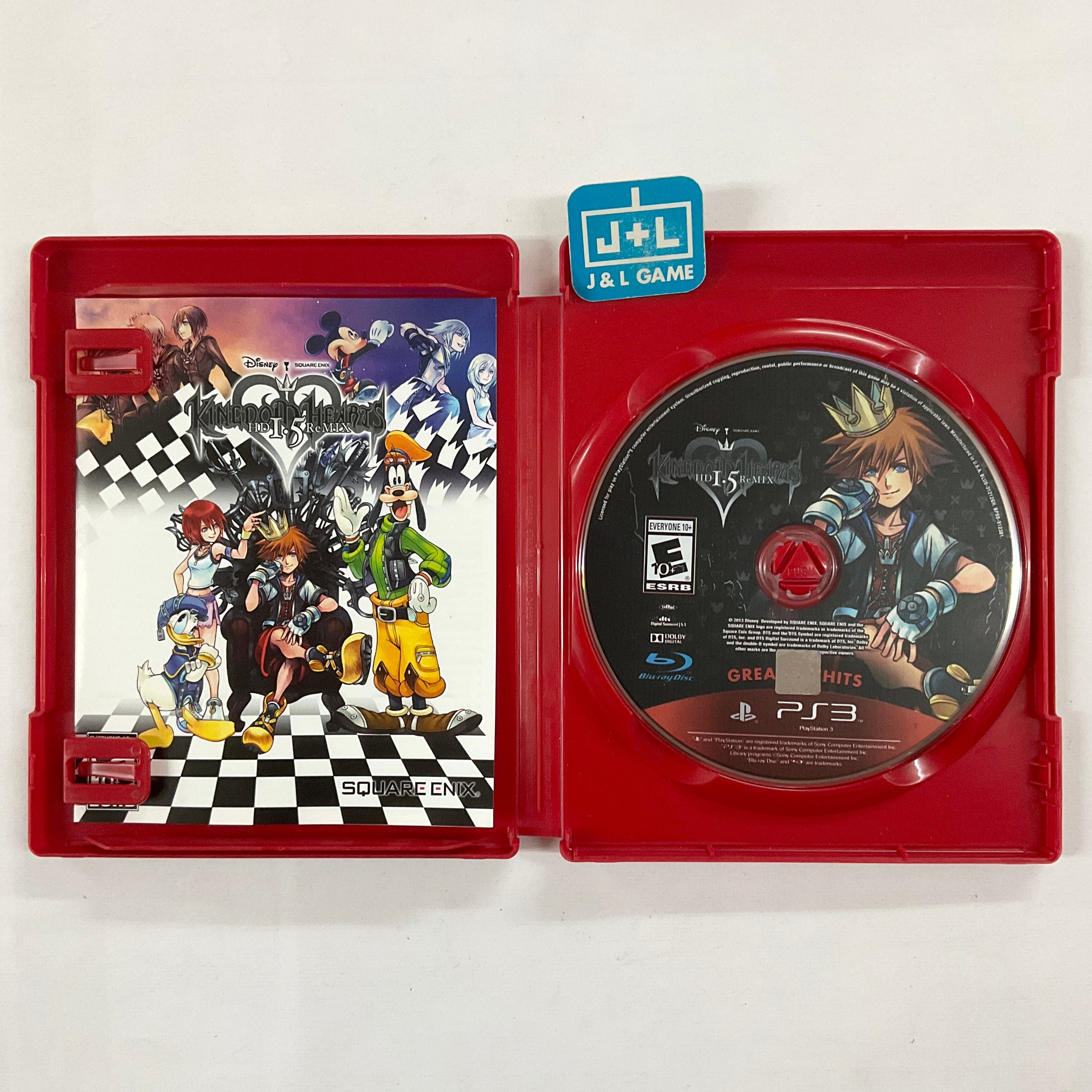 Kingdom Hearts HD 1.5 ReMIX (Greatest Hits) - (PS3) PlayStation 3 [Pre-Owned] Video Games Square Enix   