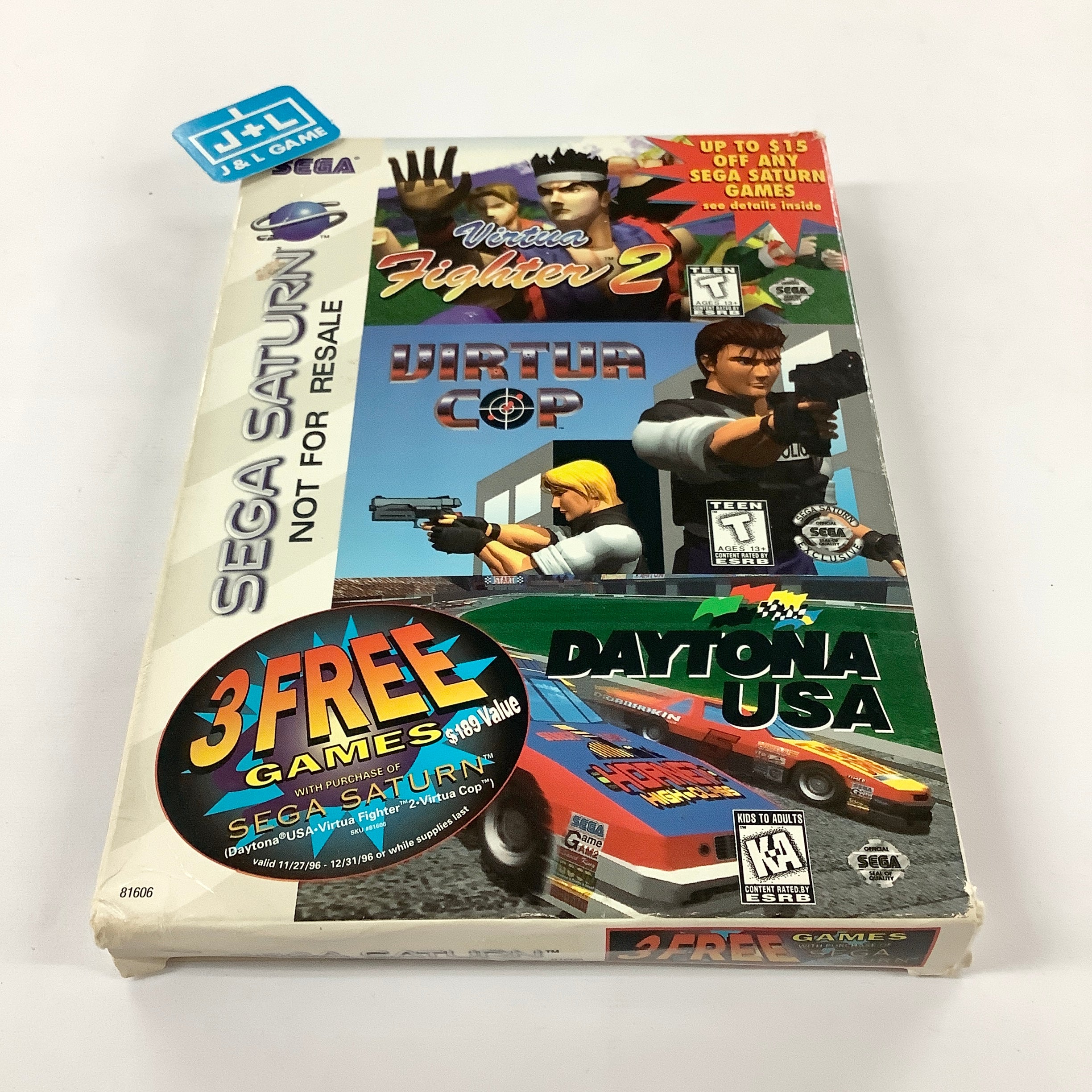 3 Free Games With Purchase of Sega Saturn - (SS) SEGA Saturn [Pre-Owned] Video Games Sega   