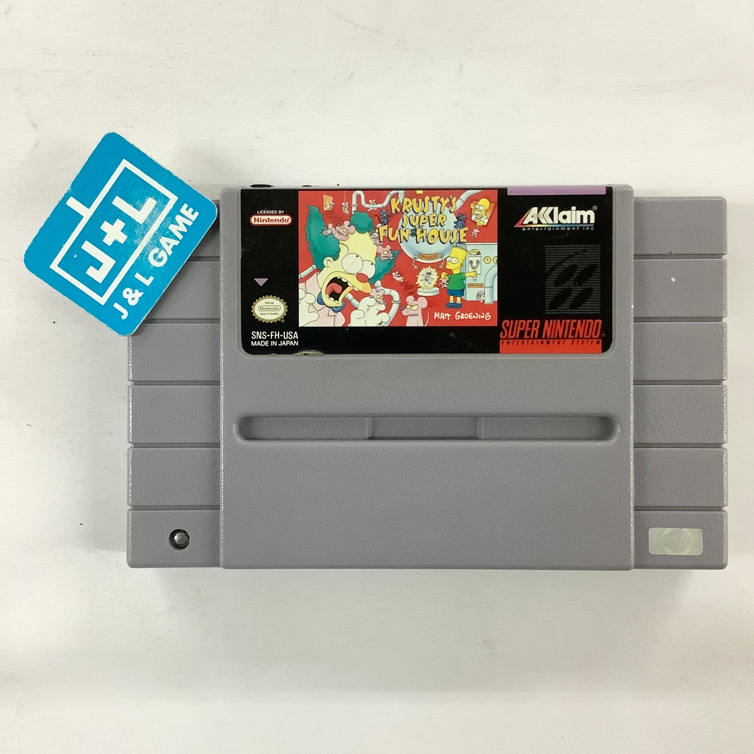 Krusty's Super Fun House - (SNES) Super Nintendo [Pre-Owned] Video Games Acclaim   