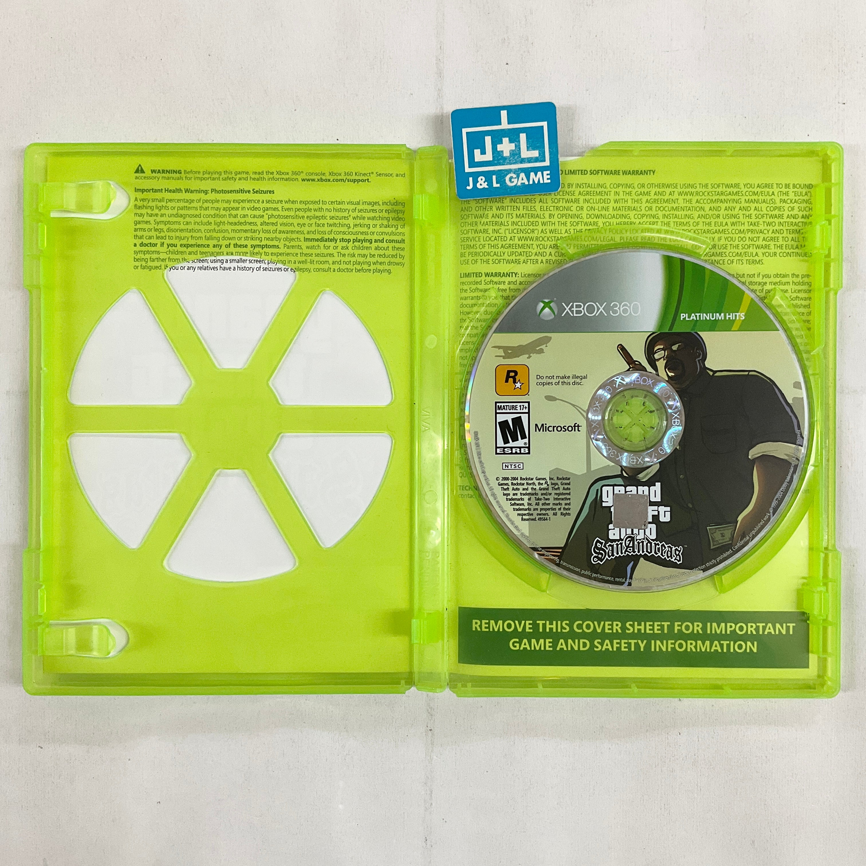 Grand Theft Auto: San Andreas (Platinum Hits) - Xbox 360 [Pre-Owned] Video Games Grand+Theft+Auto   