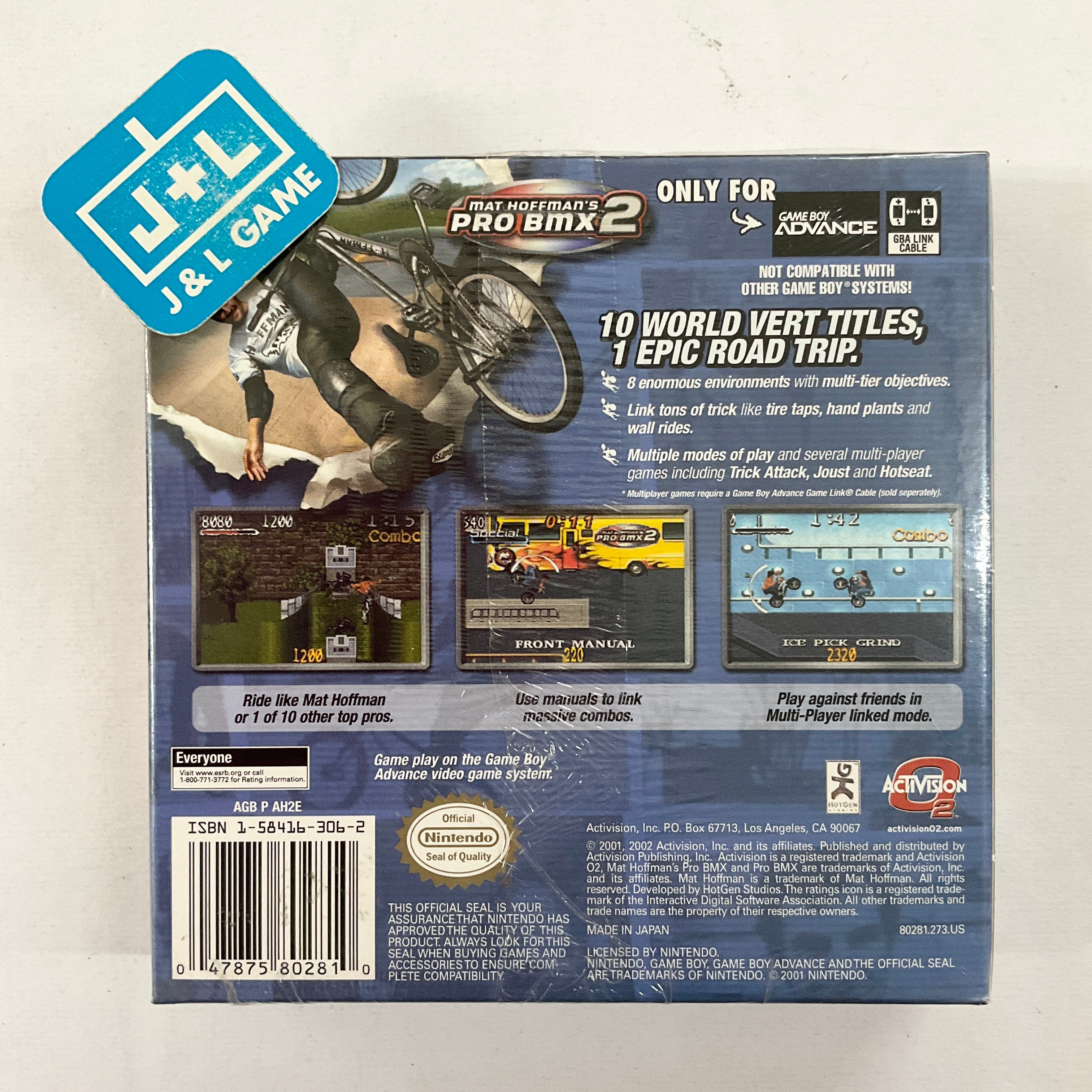 Mat Hoffman's Pro BMX 2 - (GBA) Game Boy Advance Video Games Activision   