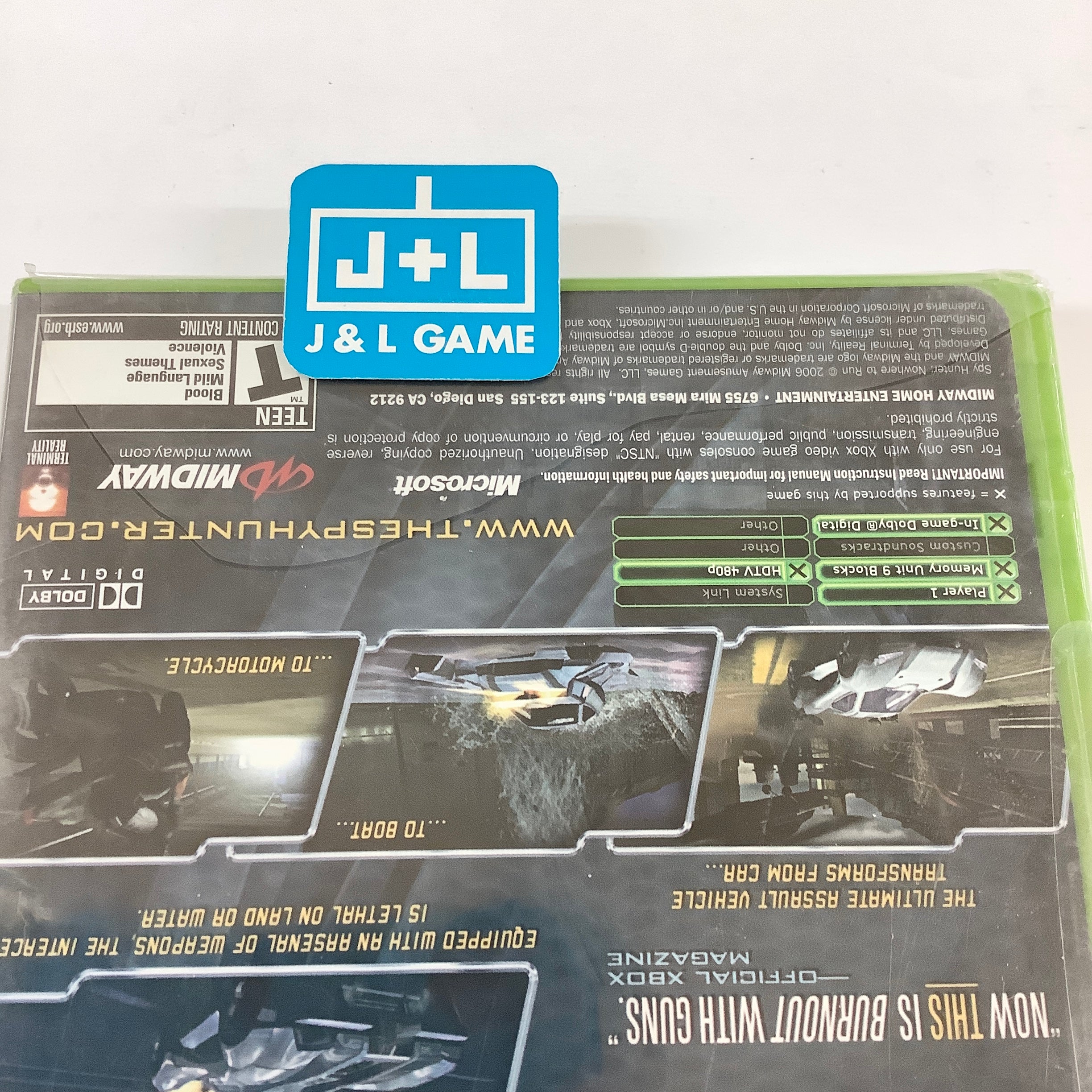 Spy Hunter: Nowhere To Run - (XB) Xbox Video Games Midway   