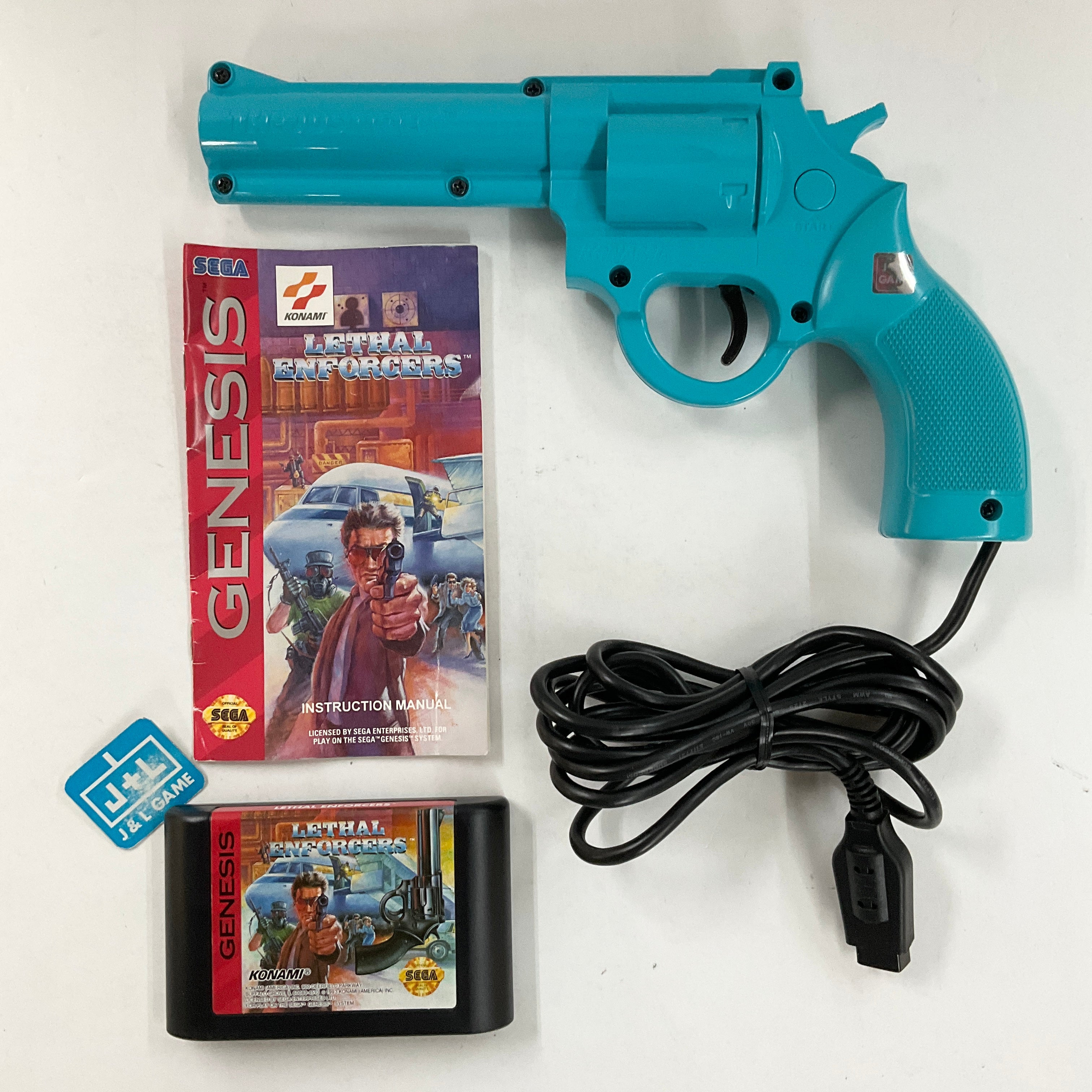 Lethal Enforcers - (SG) SEGA Genesis [Pre-Owned] Video Games Konami   